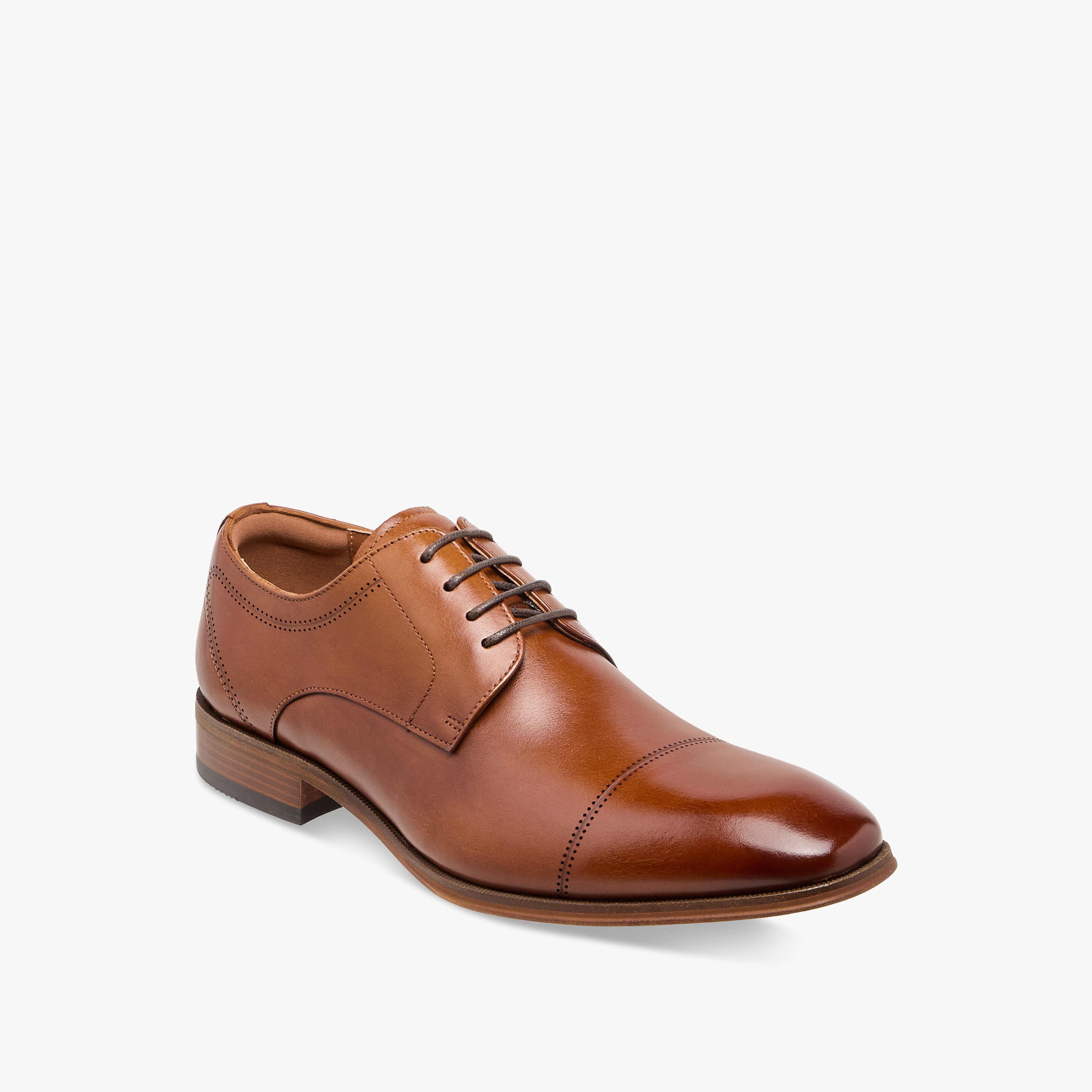 Duchini Men Genuine Leather Lace-Up Derby Shoes-men-shoes-formalshoes-image-2