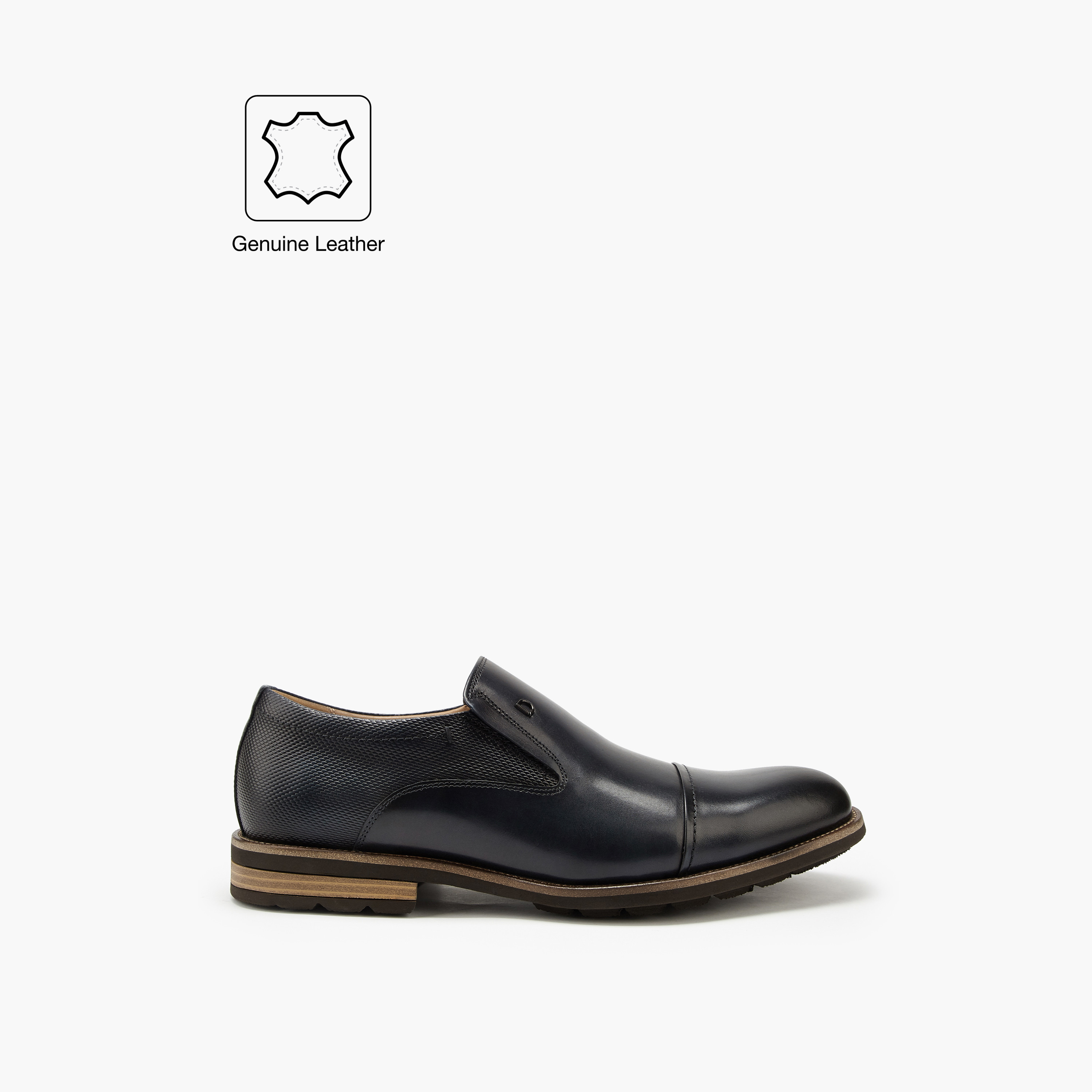 Duchini Men's Leather Solid Slip-On Loafers-men-shoes-loafersandmoccasins-image-2