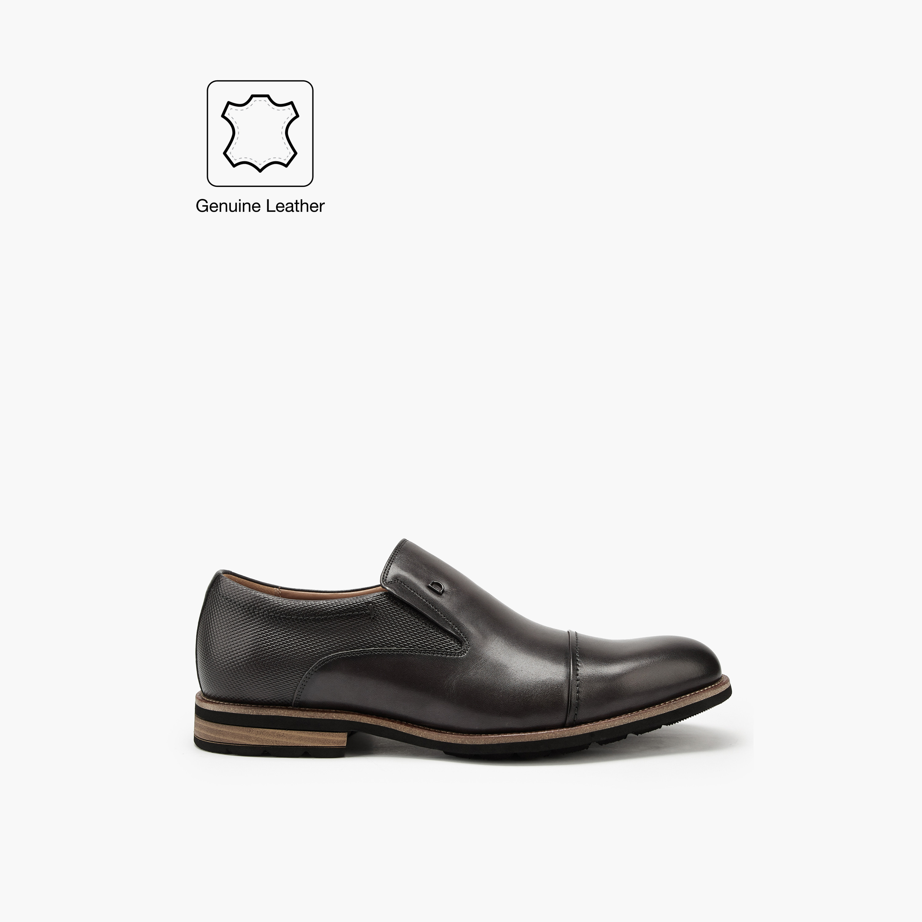Duchini Men's Leather Solid Slip-On Loafers-men-shoes-loafersandmoccasins-image-2