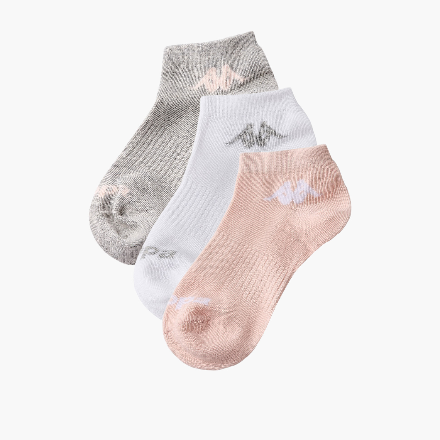 Kappa Pack of 3 Ankle Length Cotton Socks-women-socksandstockings-image-1