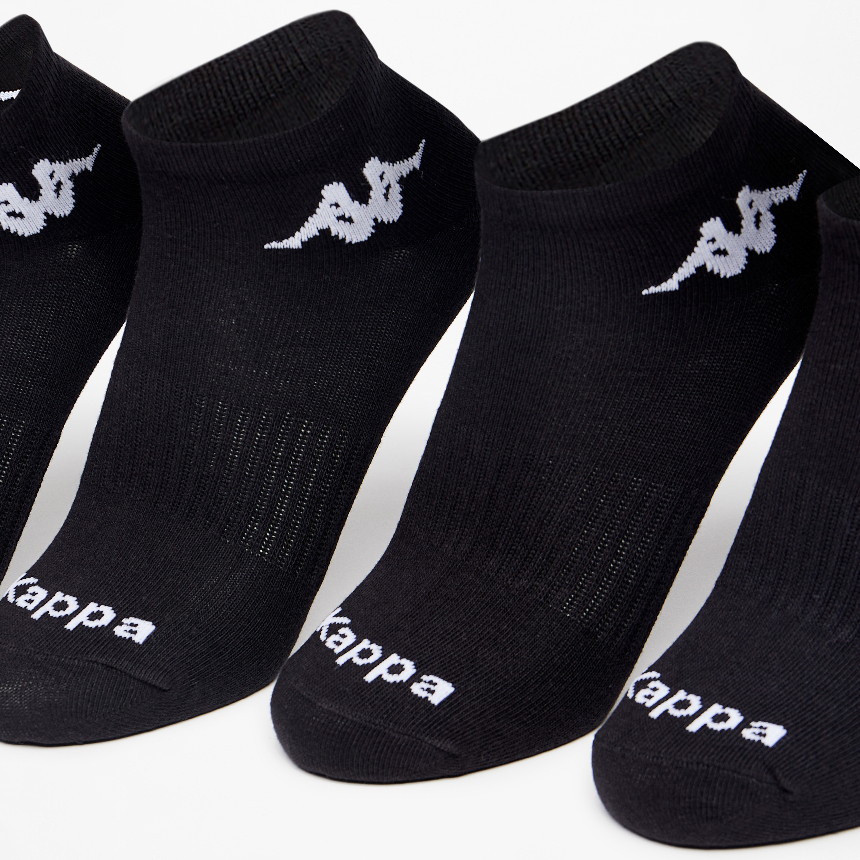 طقم جوارب رياضية 5 أزواج بطول الكاحل وتفاصيل الشعار من كابا-women-socksandstockings-image-2