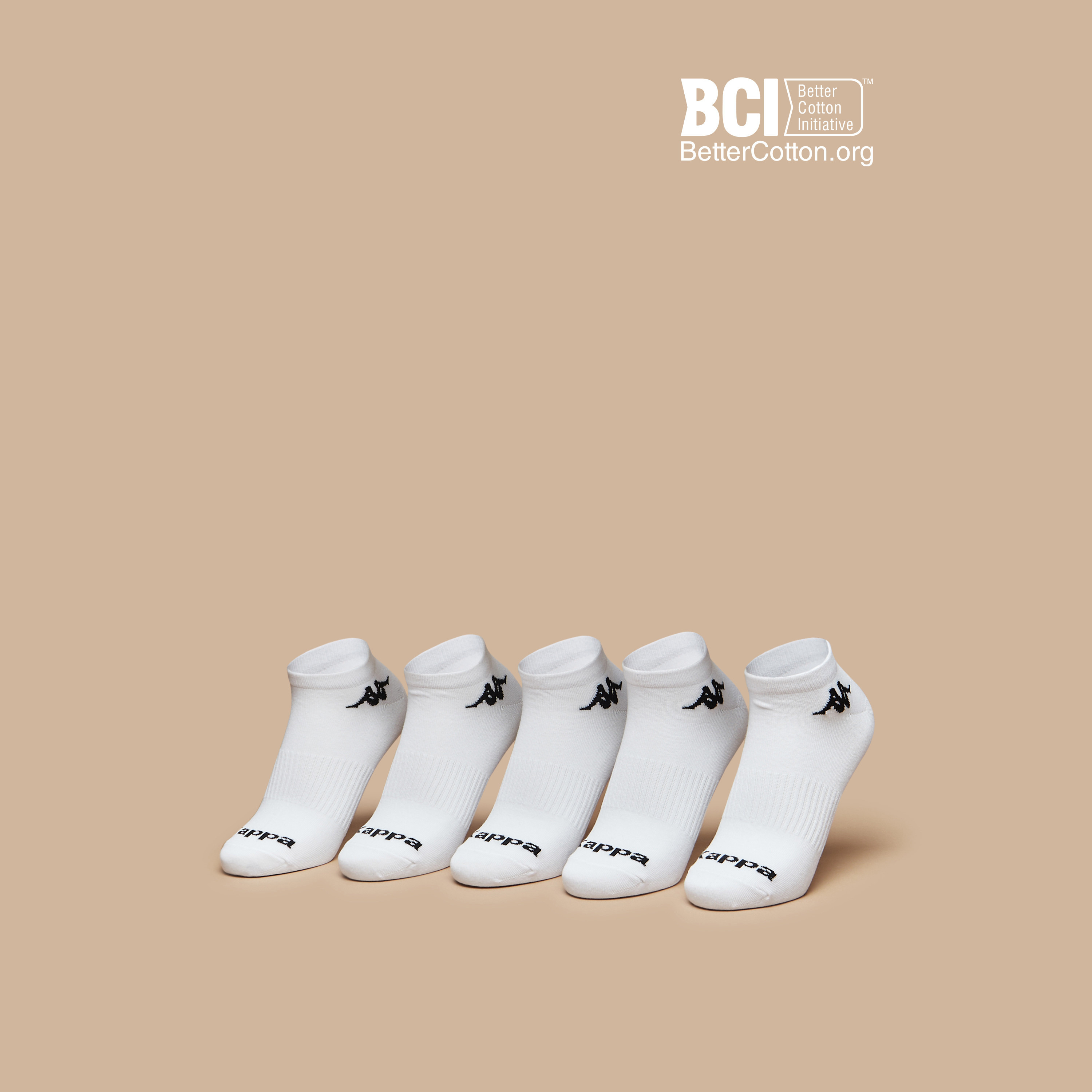 طقم جوارب رياضية 5 أزواج بطول الكاحل وتفاصيل الشعار من كابا-women-socksandstockings-image-1