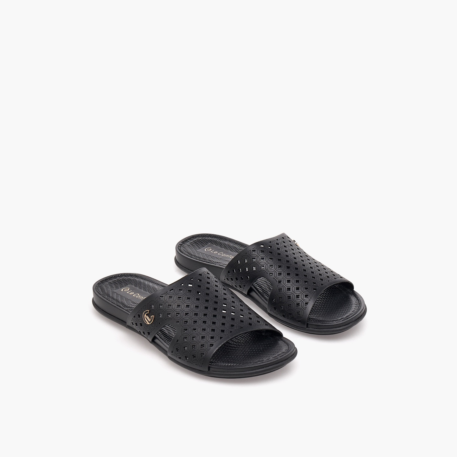 Le Confort Women Laser Cut Sandals-women-shoes-sandals-flats-image-1