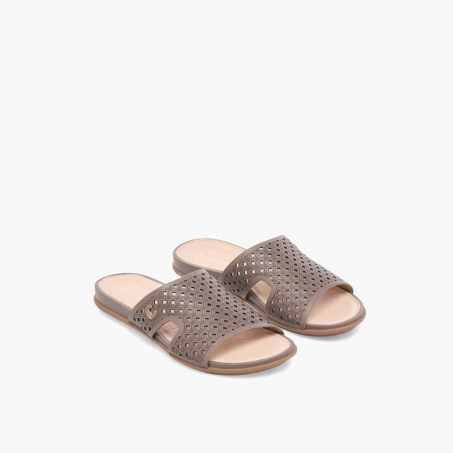 Le Confort Women Laser Cut Sandals-women-shoes-sandals-flats-image-1