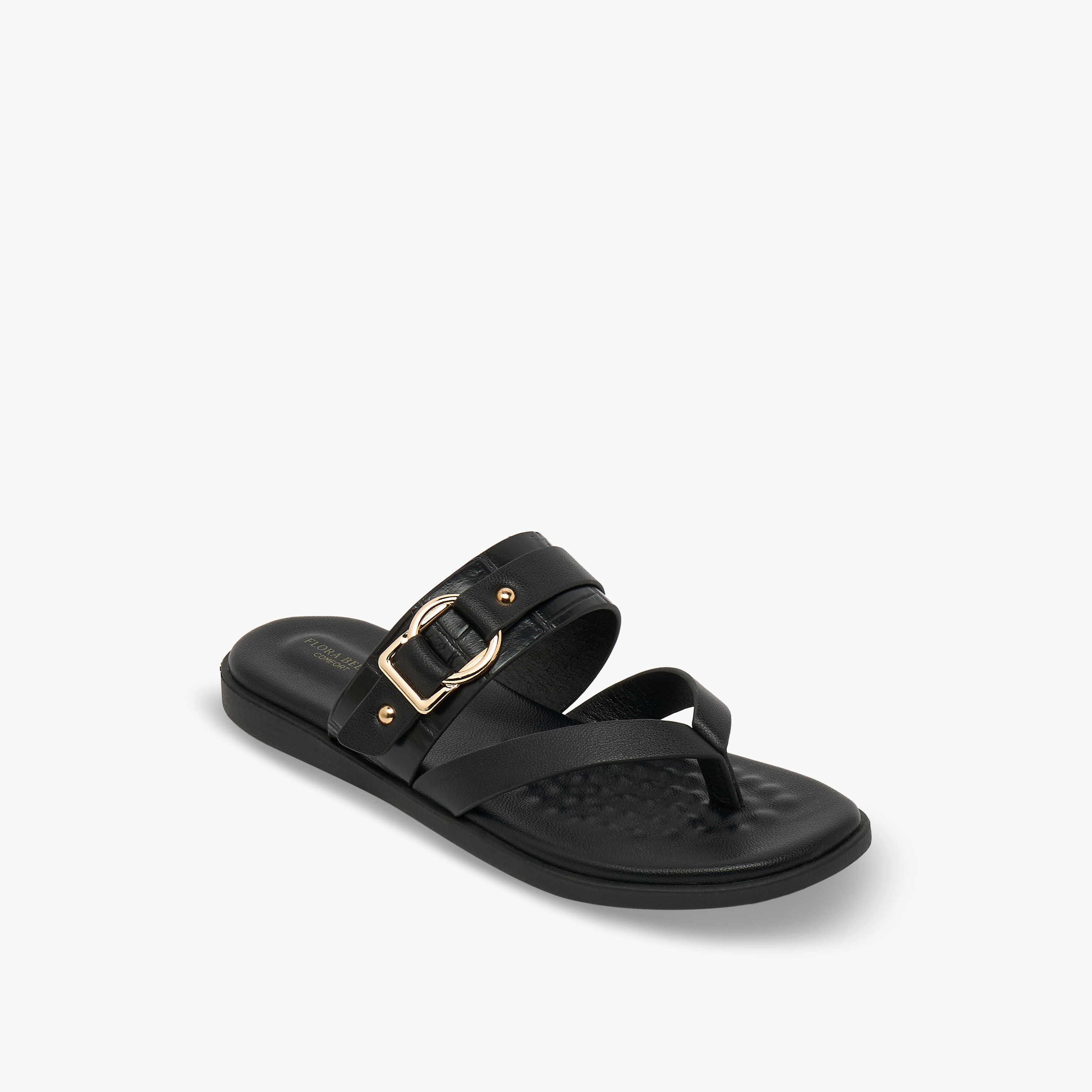 صندل بزينة إبزيم للنساء من فلورا بيلا-women-shoes-flats-sandals-image-2