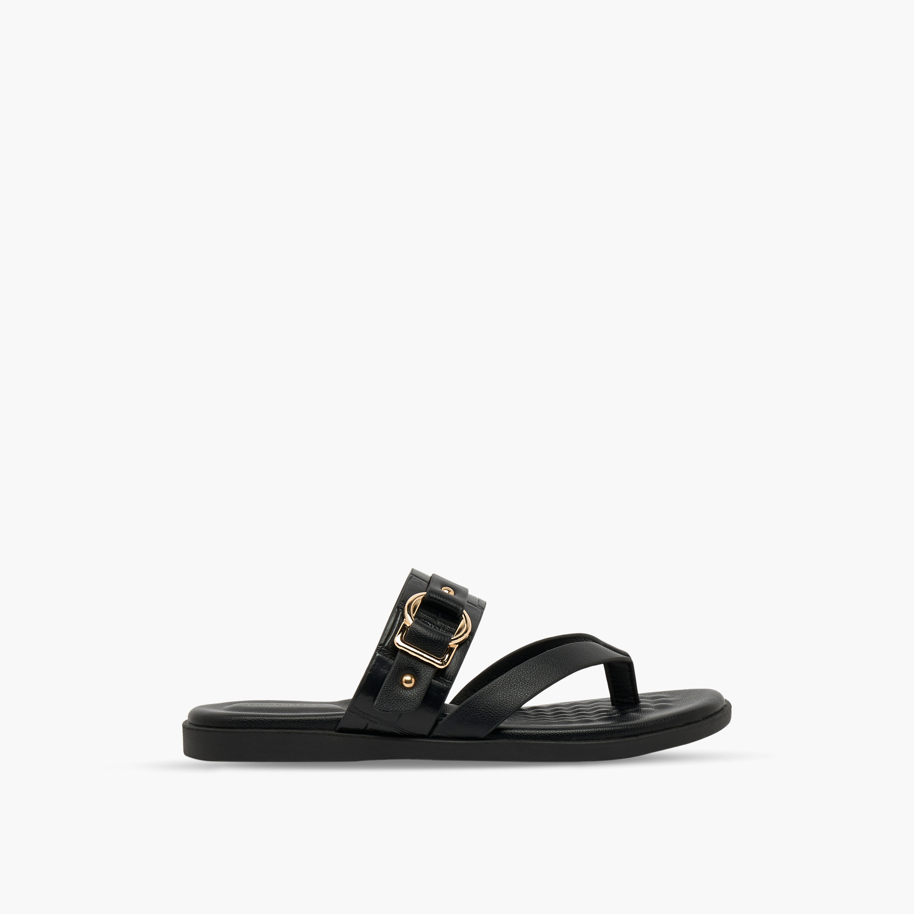 صندل بزينة إبزيم للنساء من فلورا بيلا-women-shoes-flats-sandals-image-3