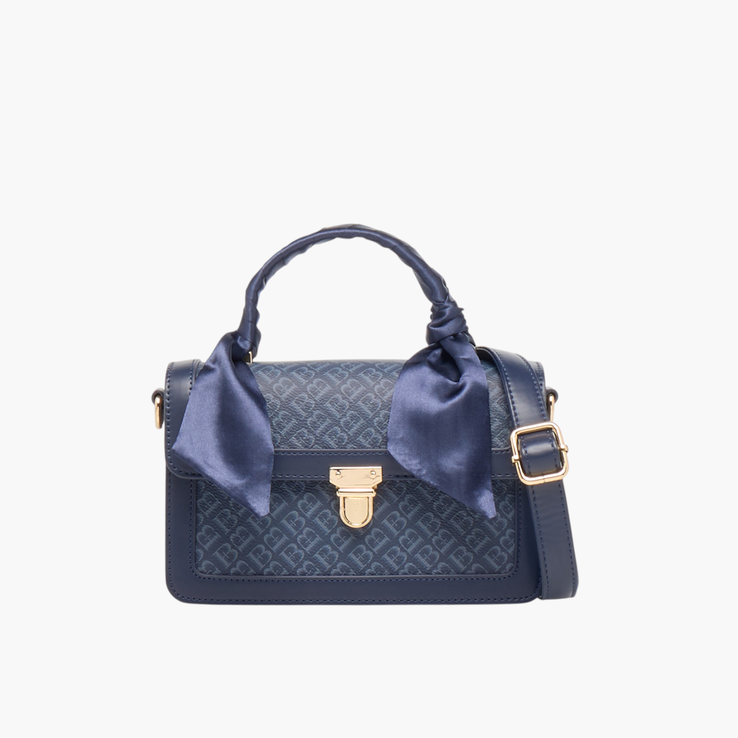 شنطة ساتشيل بحزام قابل للفصل وطبعات مونوجرام من فلورا بيلا-women-bagsandwallets-handbags-image-1