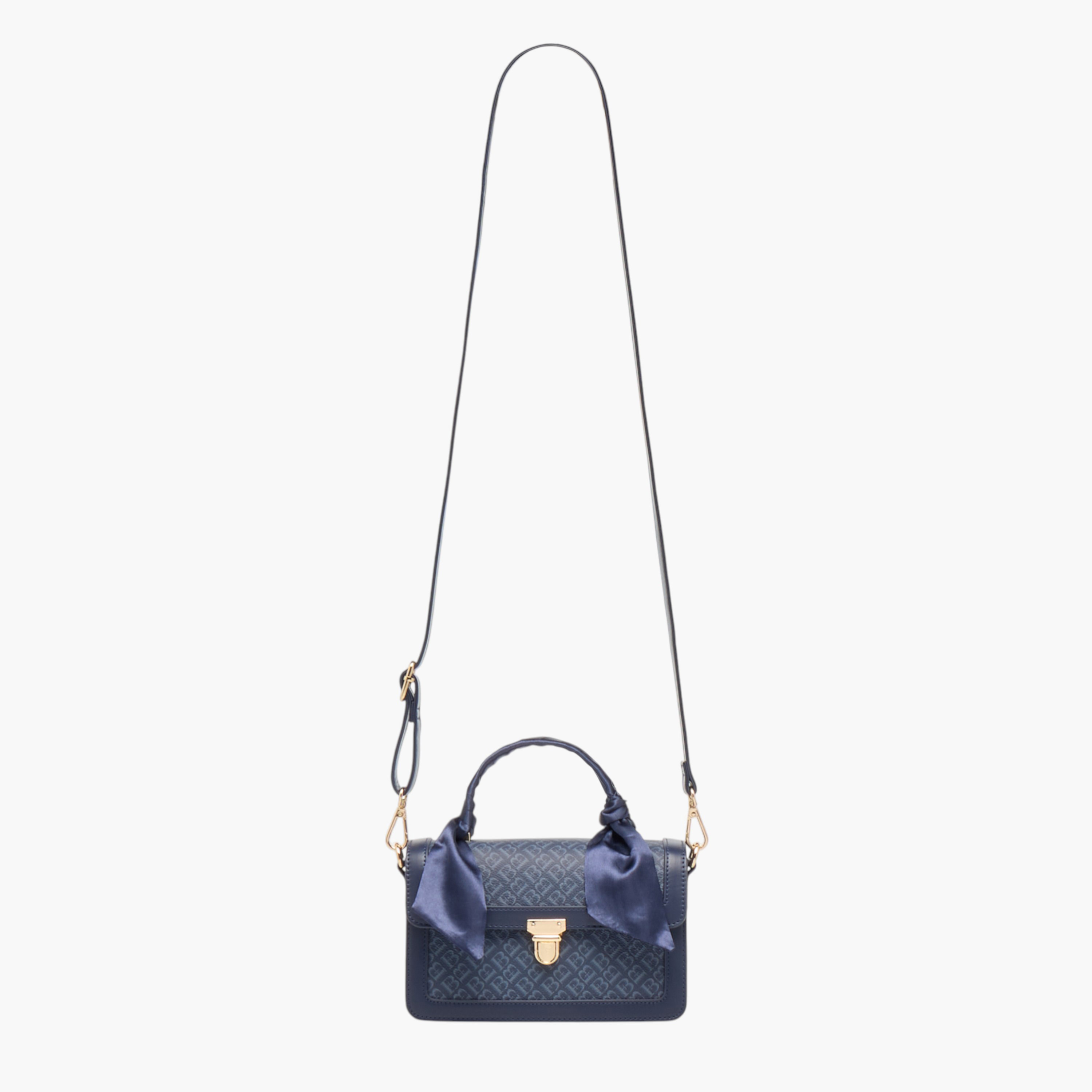شنطة ساتشيل بحزام قابل للفصل وطبعات مونوجرام من فلورا بيلا-women-bagsandwallets-handbags-image-2