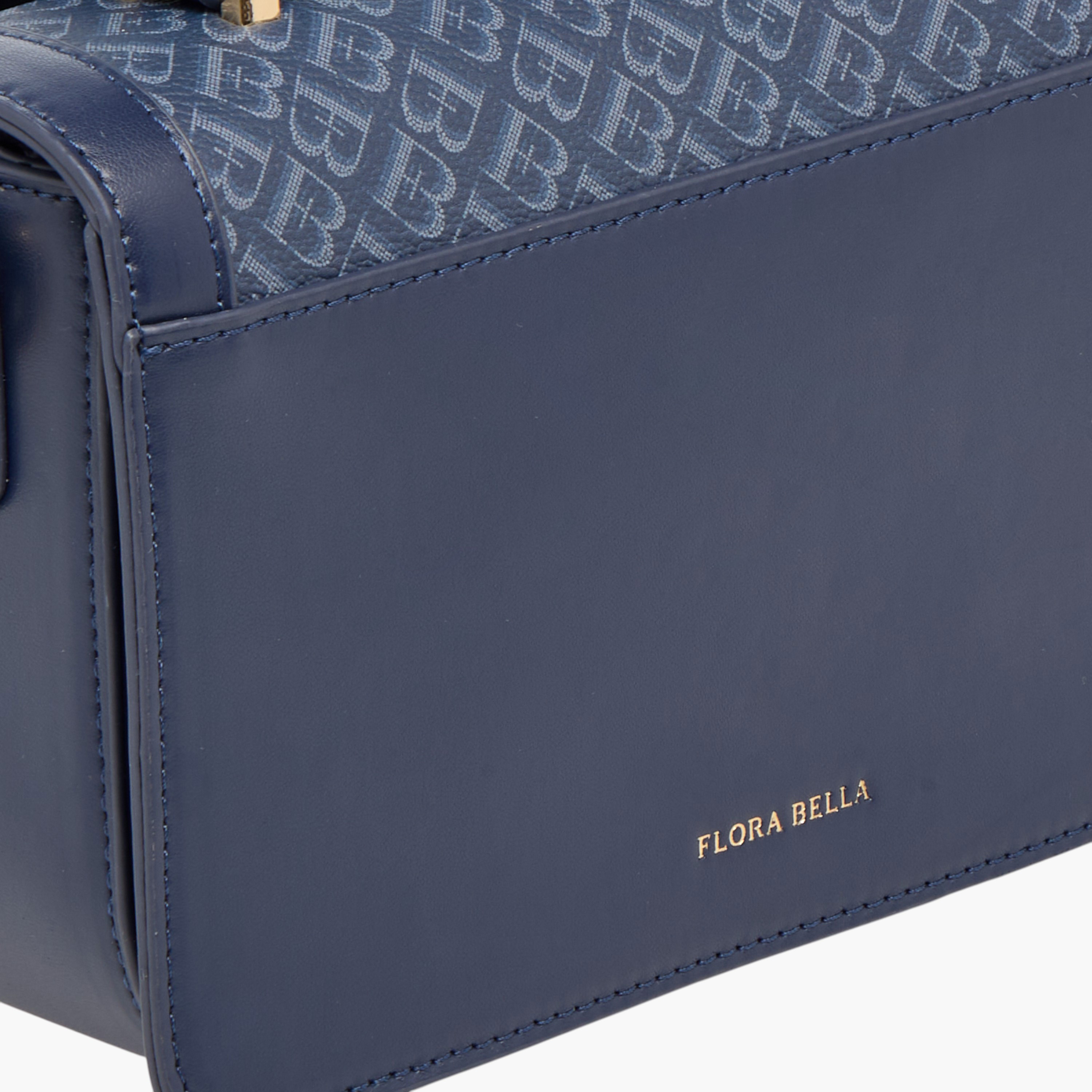 شنطة ساتشيل بحزام قابل للفصل وطبعات مونوجرام من فلورا بيلا-women-bagsandwallets-handbags-image-5