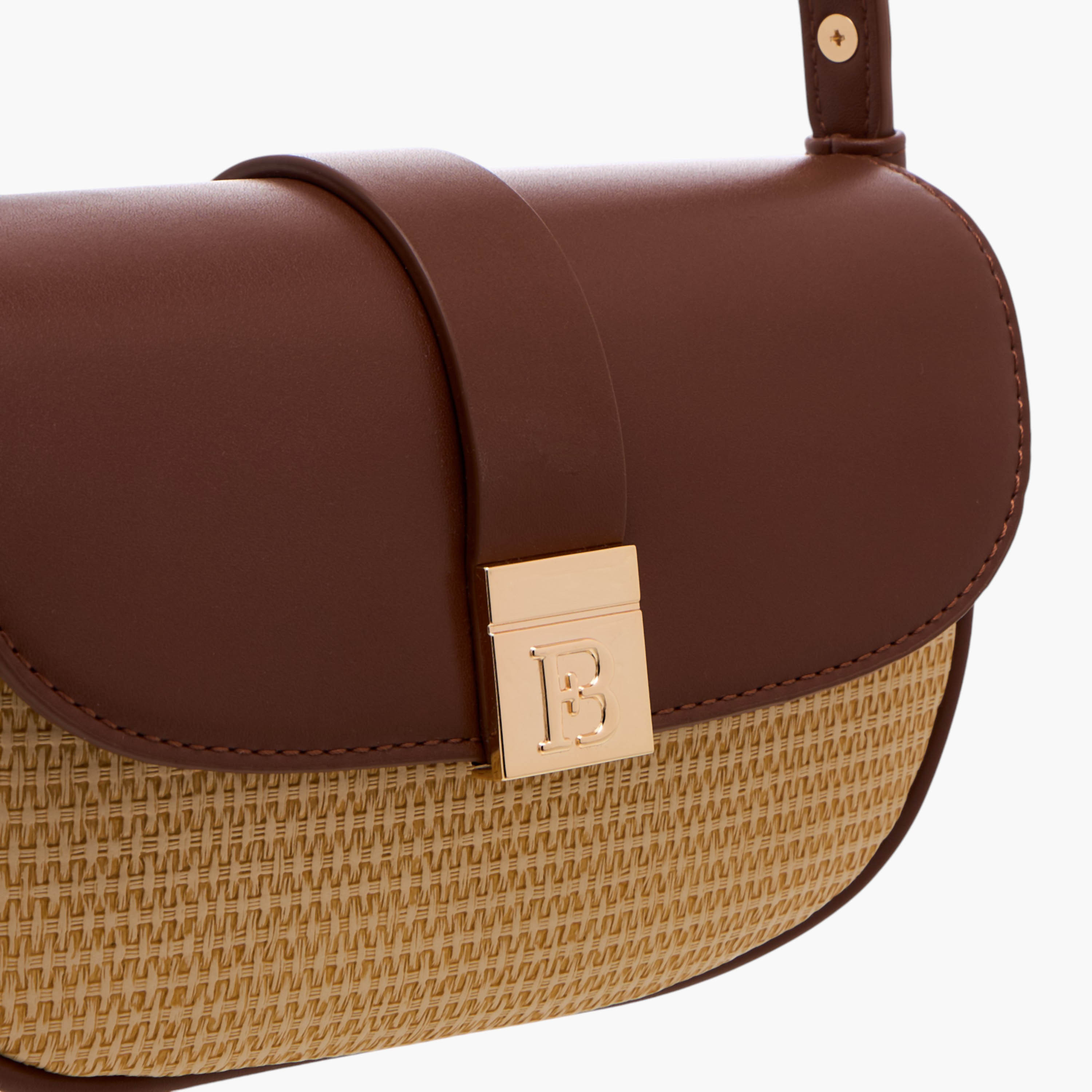 Flora Bella Textured Shoulder Bag with Adjustable Strap and Magnetic Button Closure-women-bagsandwallets-handbags-image-4