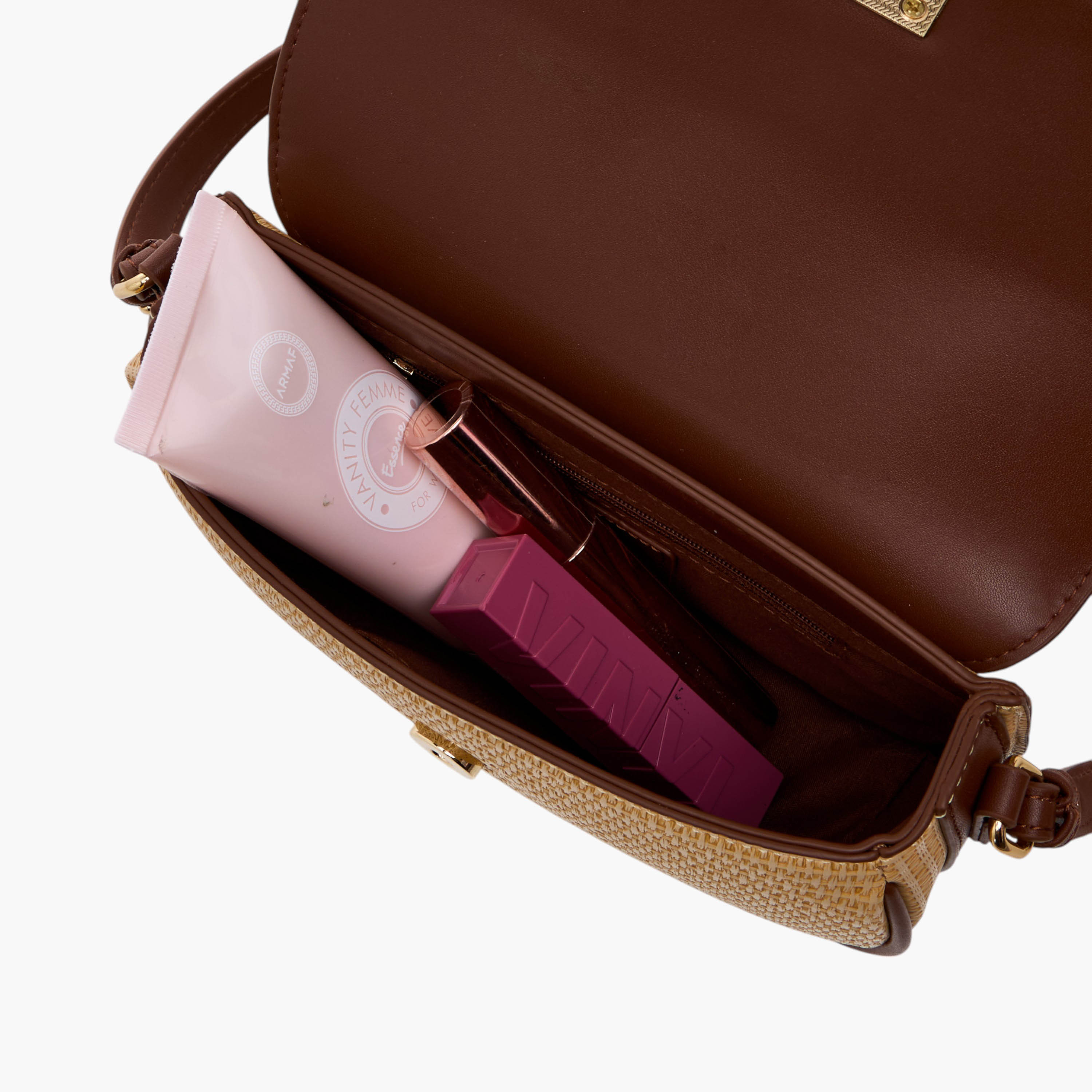 Flora Bella Textured Shoulder Bag with Adjustable Strap and Magnetic Button Closure-women-bagsandwallets-handbags-image-7