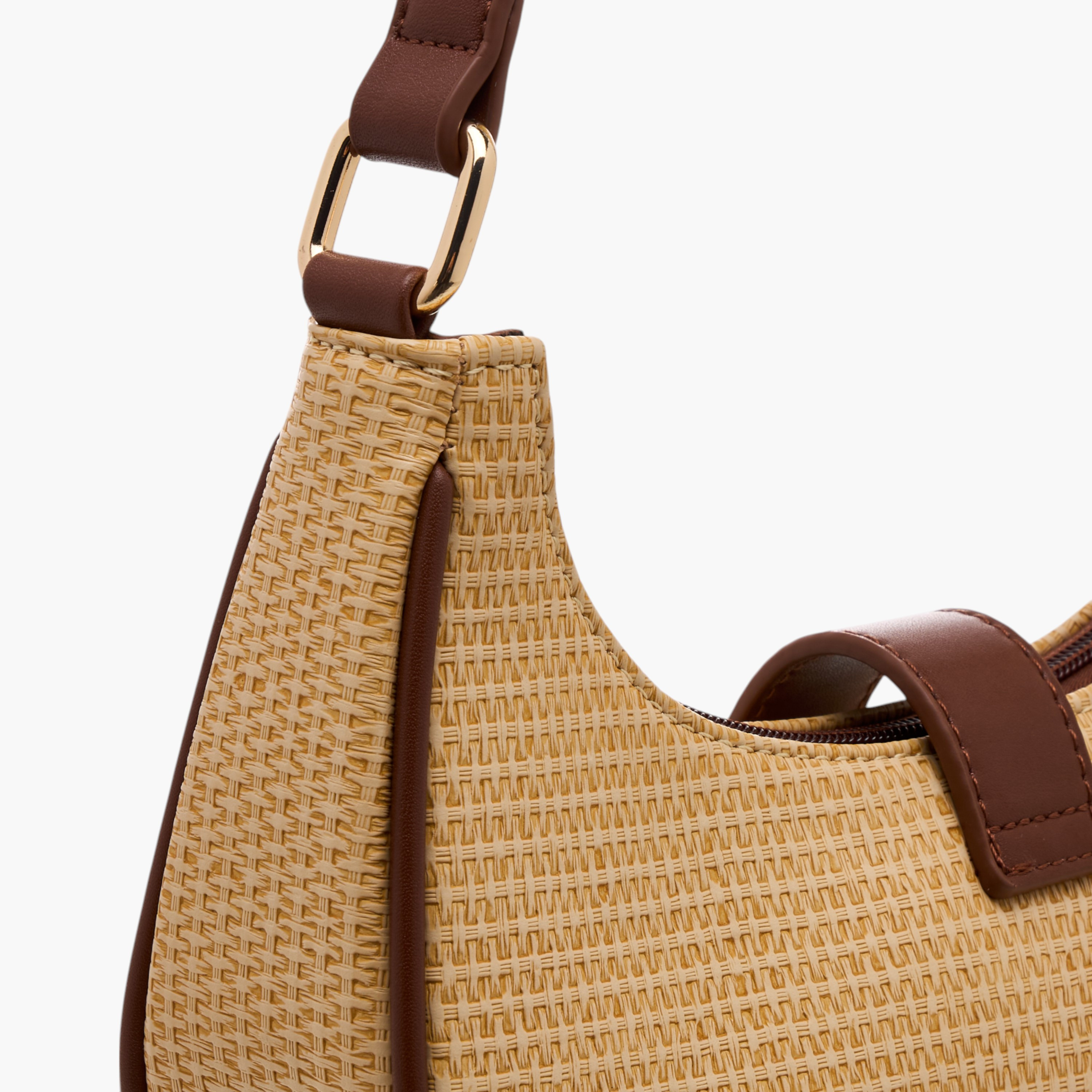 Flora Bella Textured Shoulder Bag with Magnetic Button Closure-women-bagsandwallets-handbags-image-5