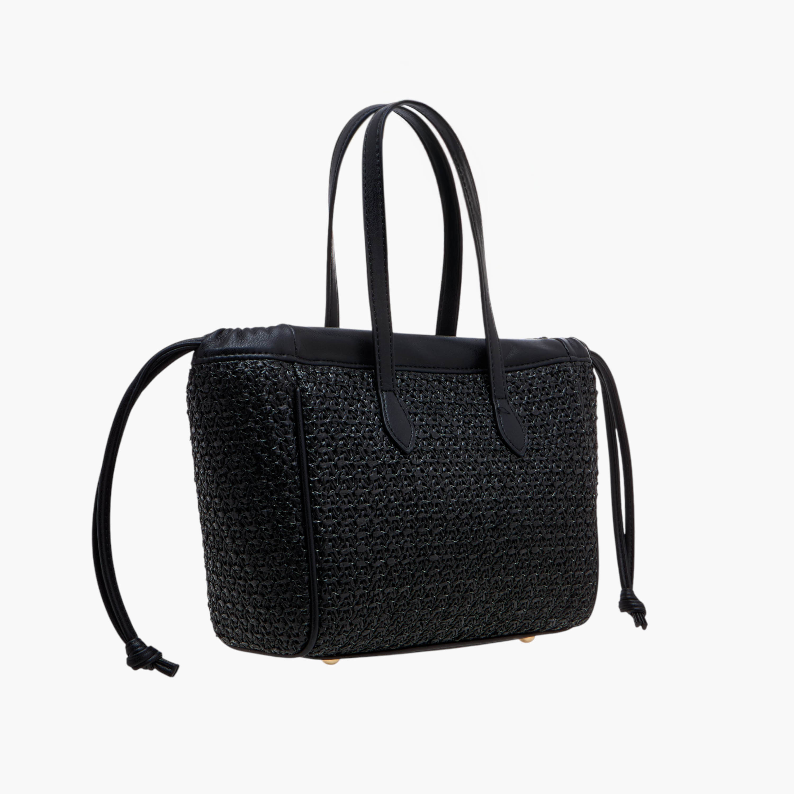 Flora Bella Textured Tote Bag with Double Handle and Magnetic Button Closure-women-bagsandwallets-handbags-image-3