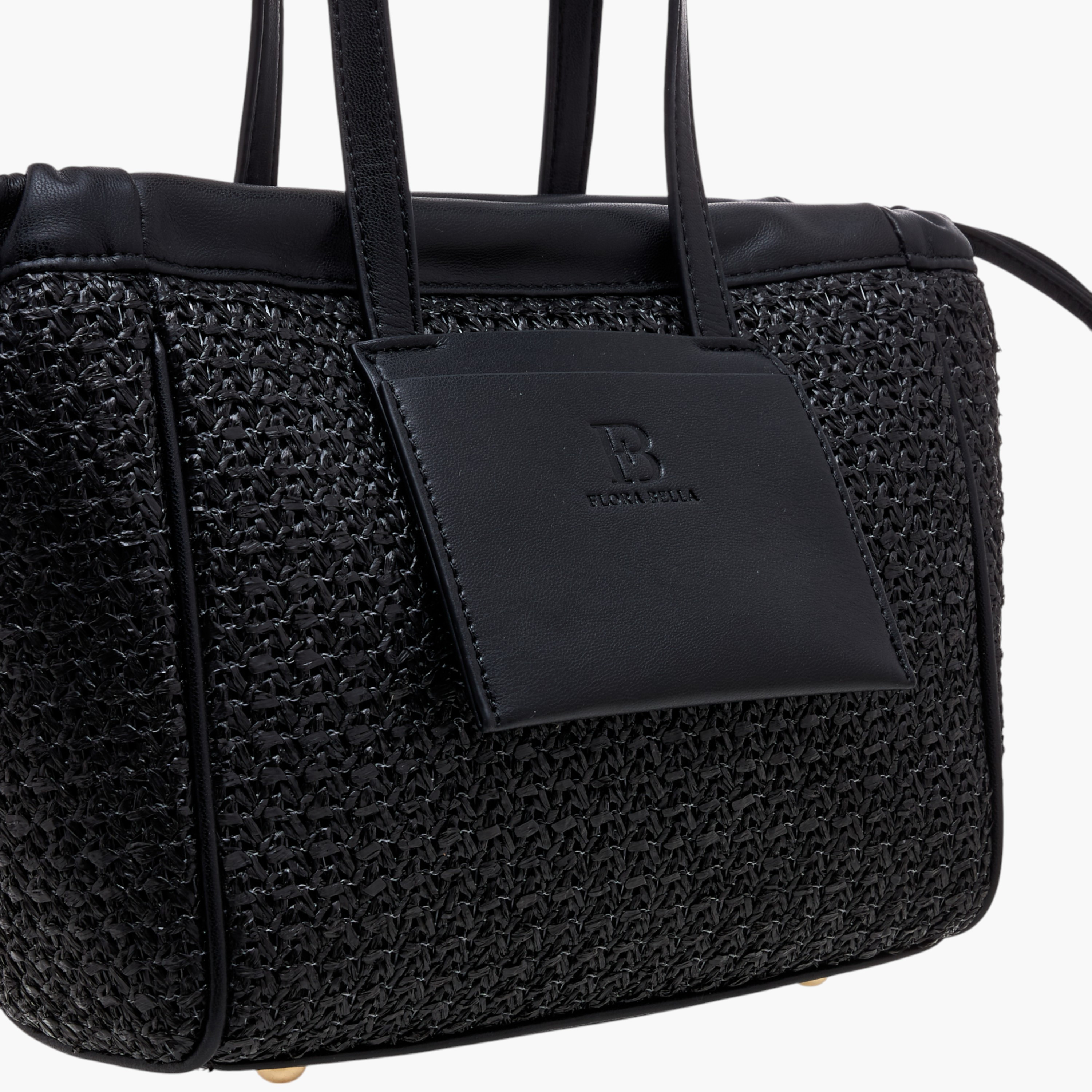 Flora Bella Textured Tote Bag with Double Handle and Magnetic Button Closure-women-bagsandwallets-handbags-image-4
