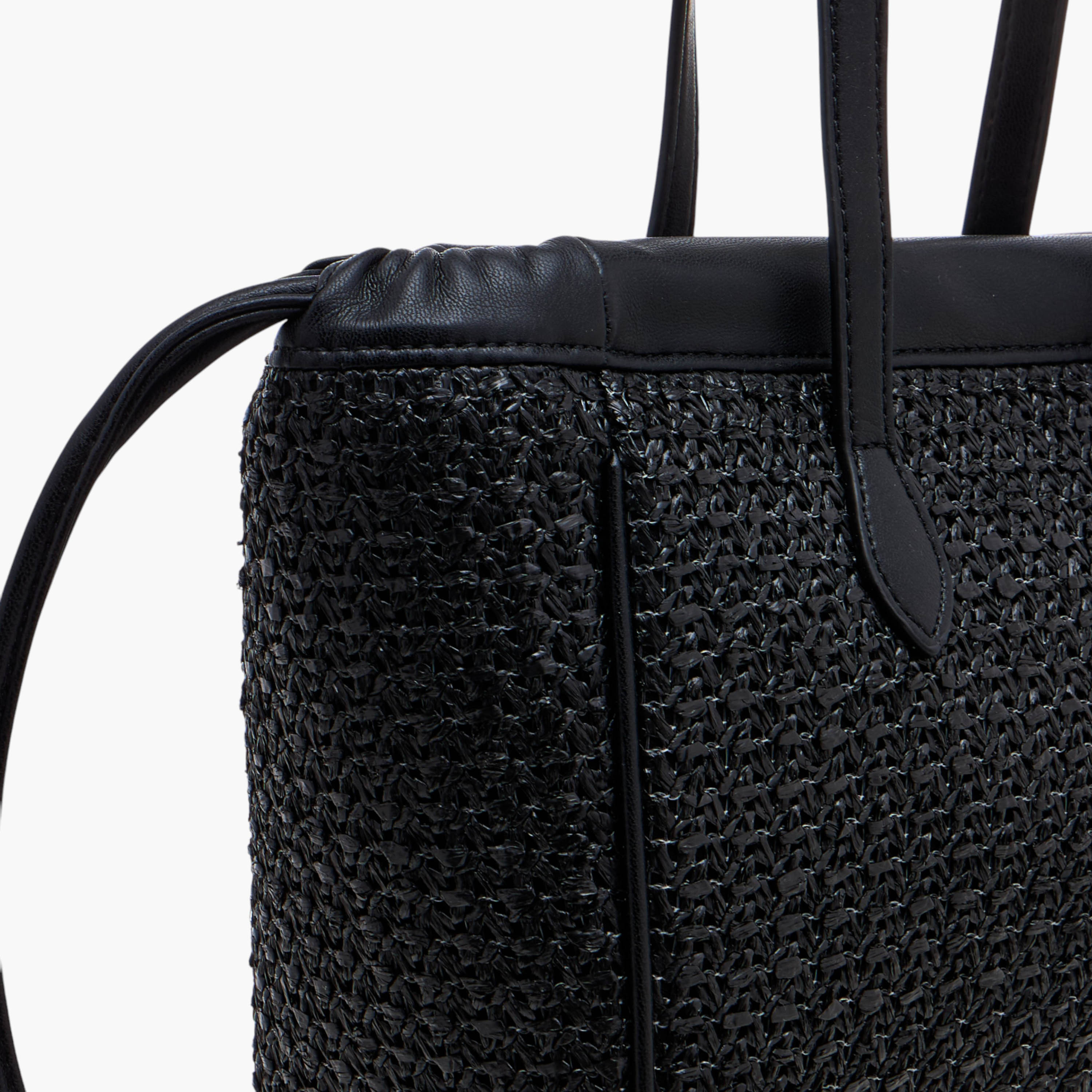 Flora Bella Textured Tote Bag with Double Handle and Magnetic Button Closure-women-bagsandwallets-handbags-image-5