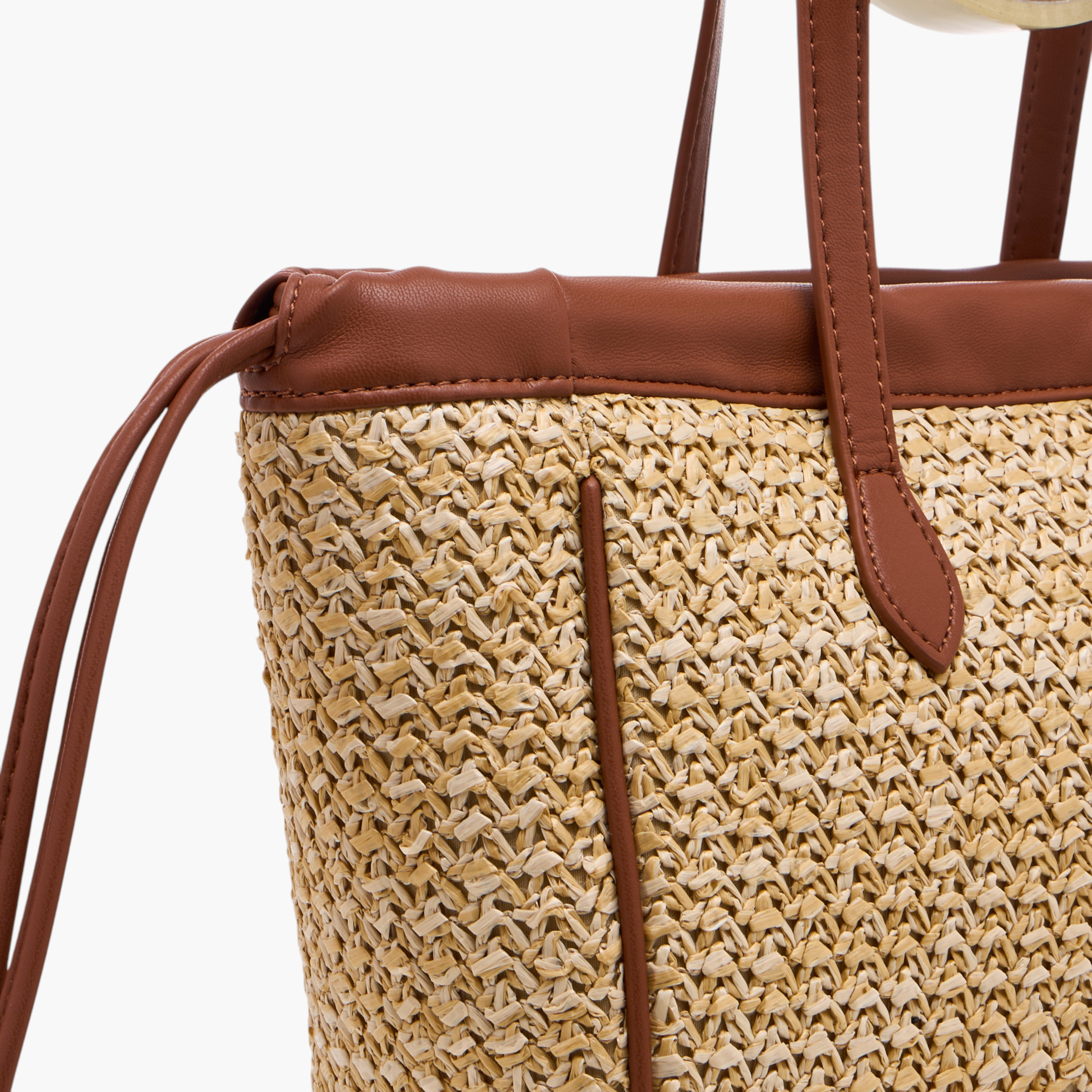 Flora Bella Textured Tote Bag with Double Handle and Magnetic Button Closure-women-bagsandwallets-handbags-image-5
