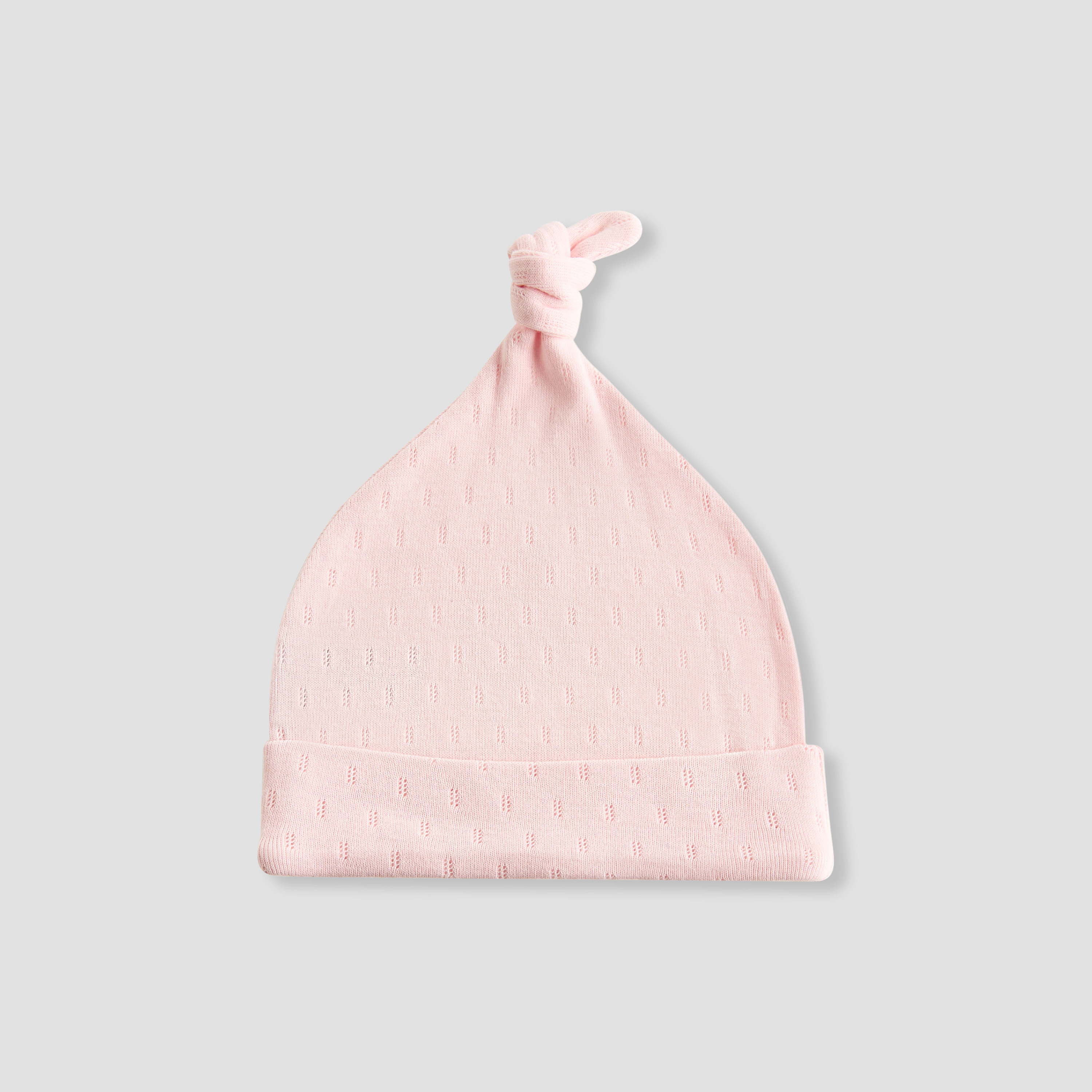 Juniors Baby Girls Beanie with Knot Accent - Cotton - Set of 2-baby-girls-accessories-caps-image-2