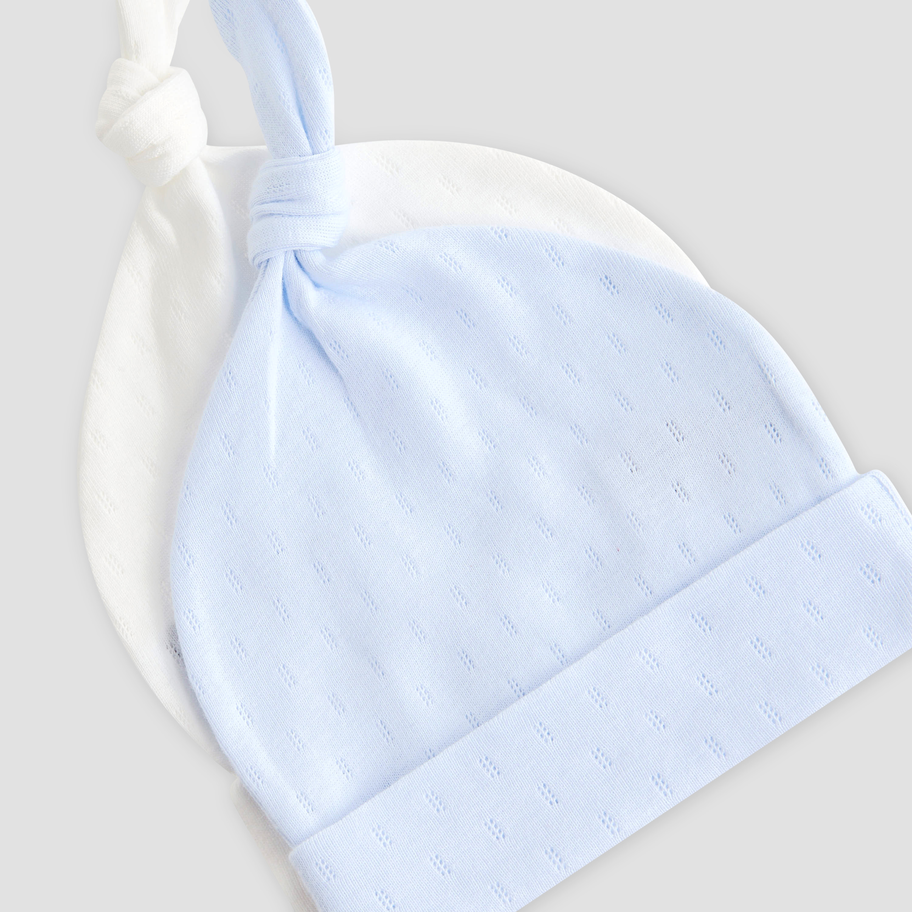 Juniors Baby Cap with Knot Detail - Set of 2-baby-boys-accessories-caps-image-6