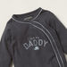 Juniors Embroidered Closed Feet Sleepsuit with Round Neck and Long Sleeves-Sleepsuits-thumbnail-1