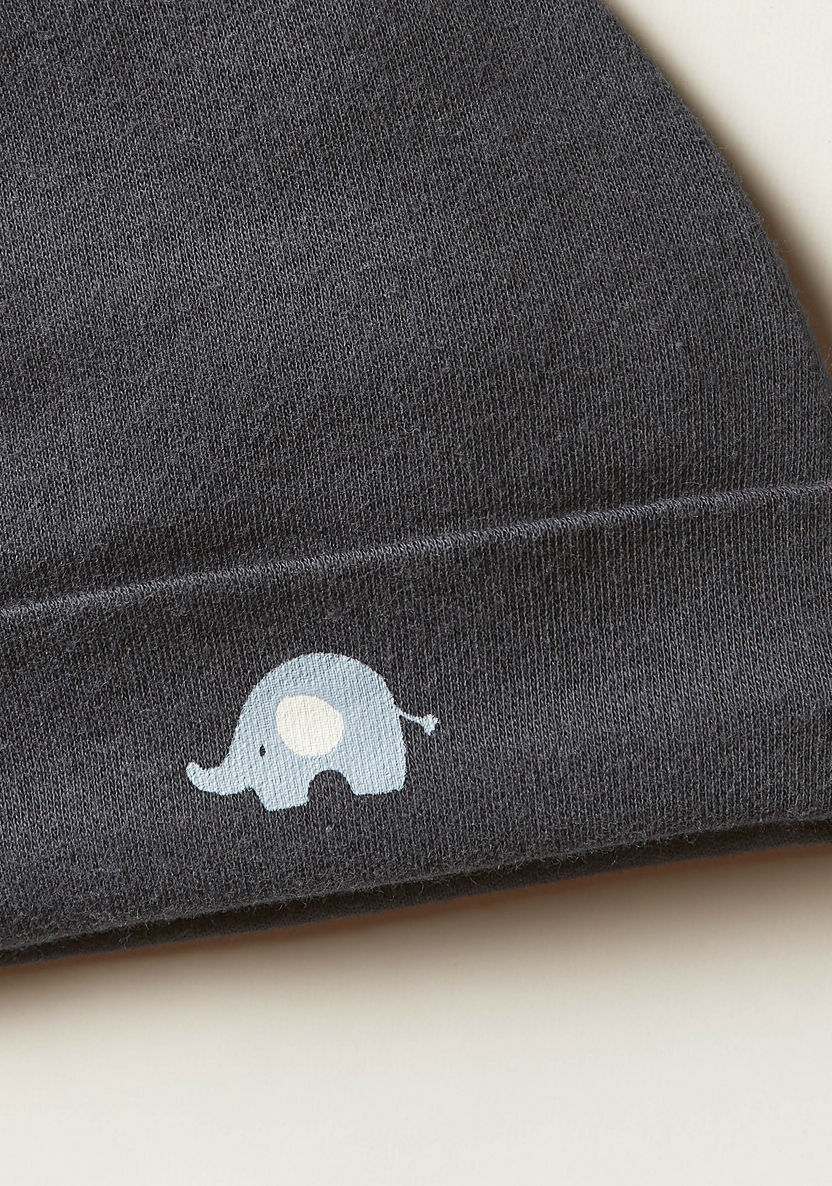 Juniors Elephant Print Cap-Caps-image-2