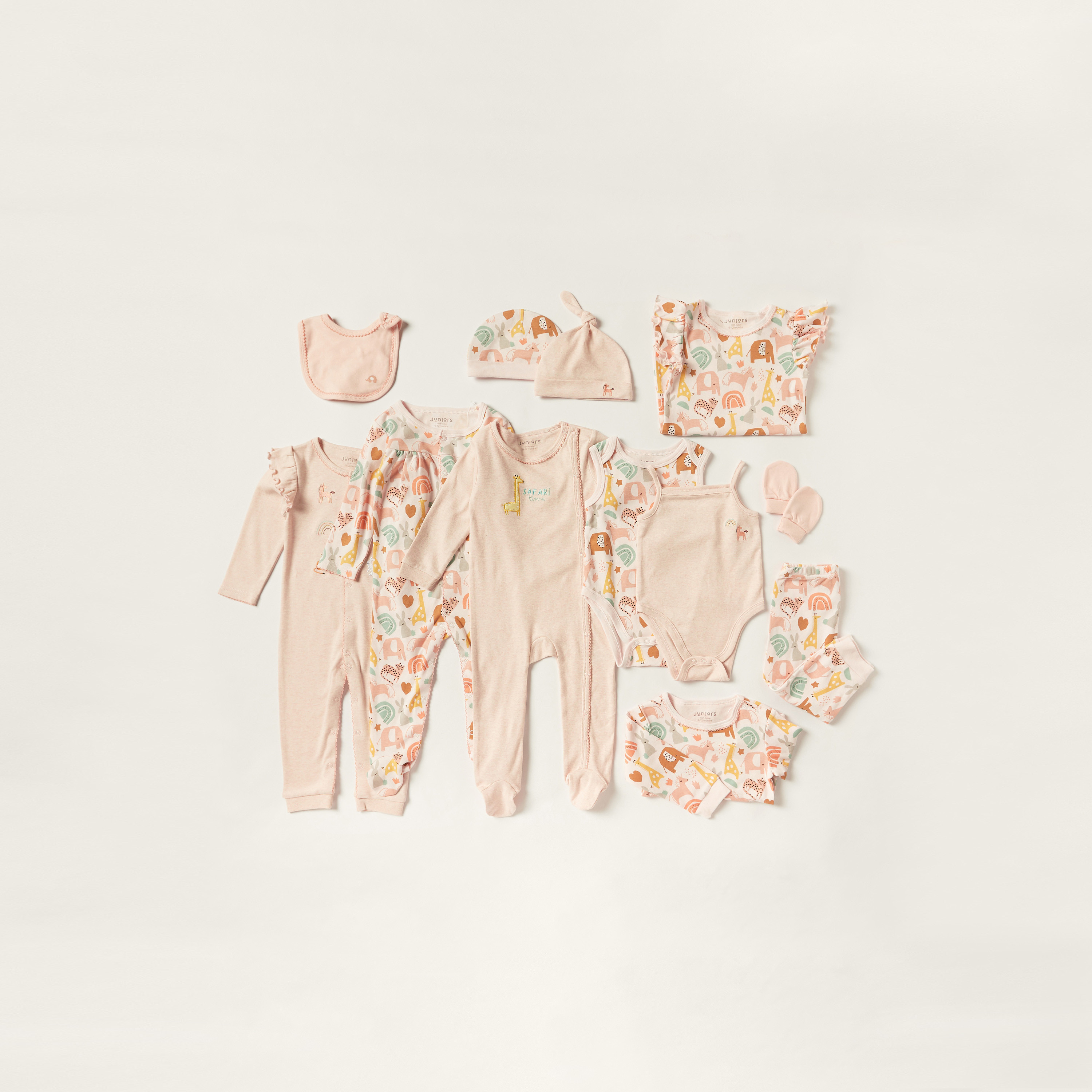 Juniors Animal Print Round Neck T-shirt and Full Length Pyjama Set-baby-girls-clothing-nightwear-pyjamasets-image-6
