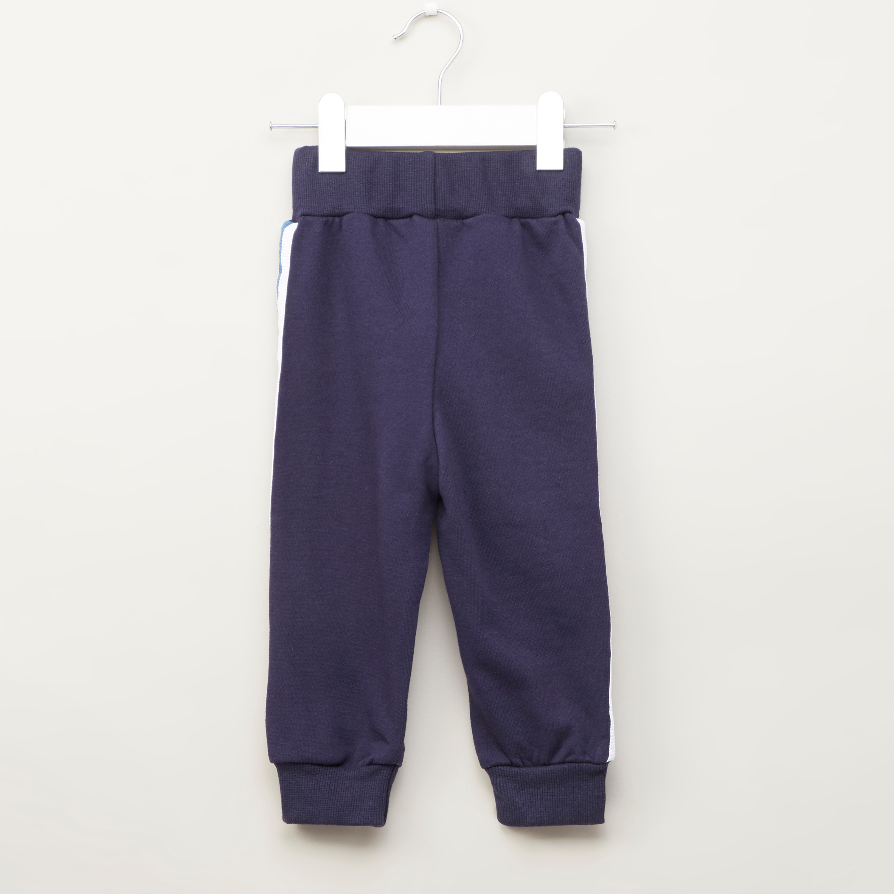 Juniors Full Length Jog Pants with Side Tape Detail and Drawstring-baby-boys-clothing-nightwear-pyjamasets-image-3