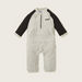 Juniors Textured Open Feet Sleepsuit with Mandarin Collar-Sleepsuits-thumbnail-0