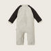 Juniors Textured Open Feet Sleepsuit with Mandarin Collar-Sleepsuits-thumbnail-3