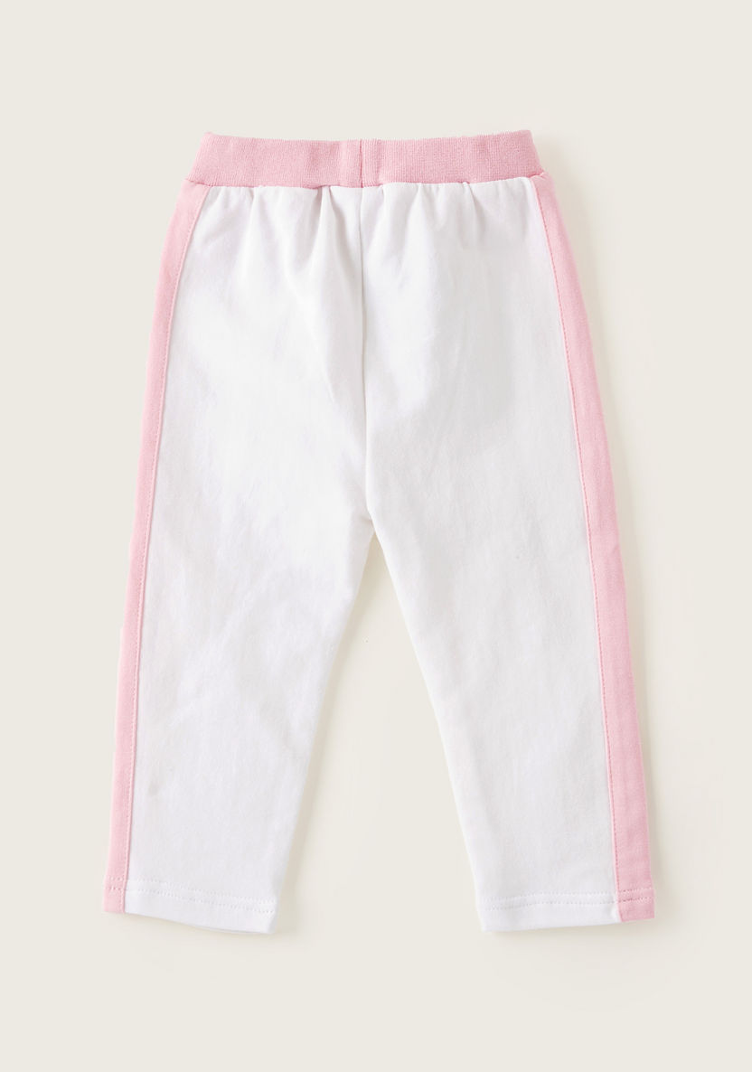 Juniors Dual Tone Pants with Elasticated Waistband-Pants-image-2