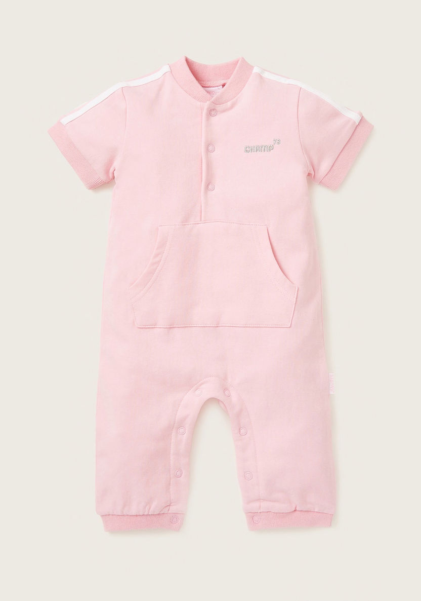 Juniors Romper with Short Sleeves and Kangaroo Pocket-Rompers%2C Dungarees and Jumpsuits-image-0