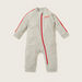 Juniors Text Print Sleepsuit with Long Sleeves and Zip Closure-Sleepsuits-thumbnail-0