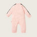 Juniors Text Print Sleepsuit with Long Sleeves and Zip Closure-Sleepsuits-thumbnail-3