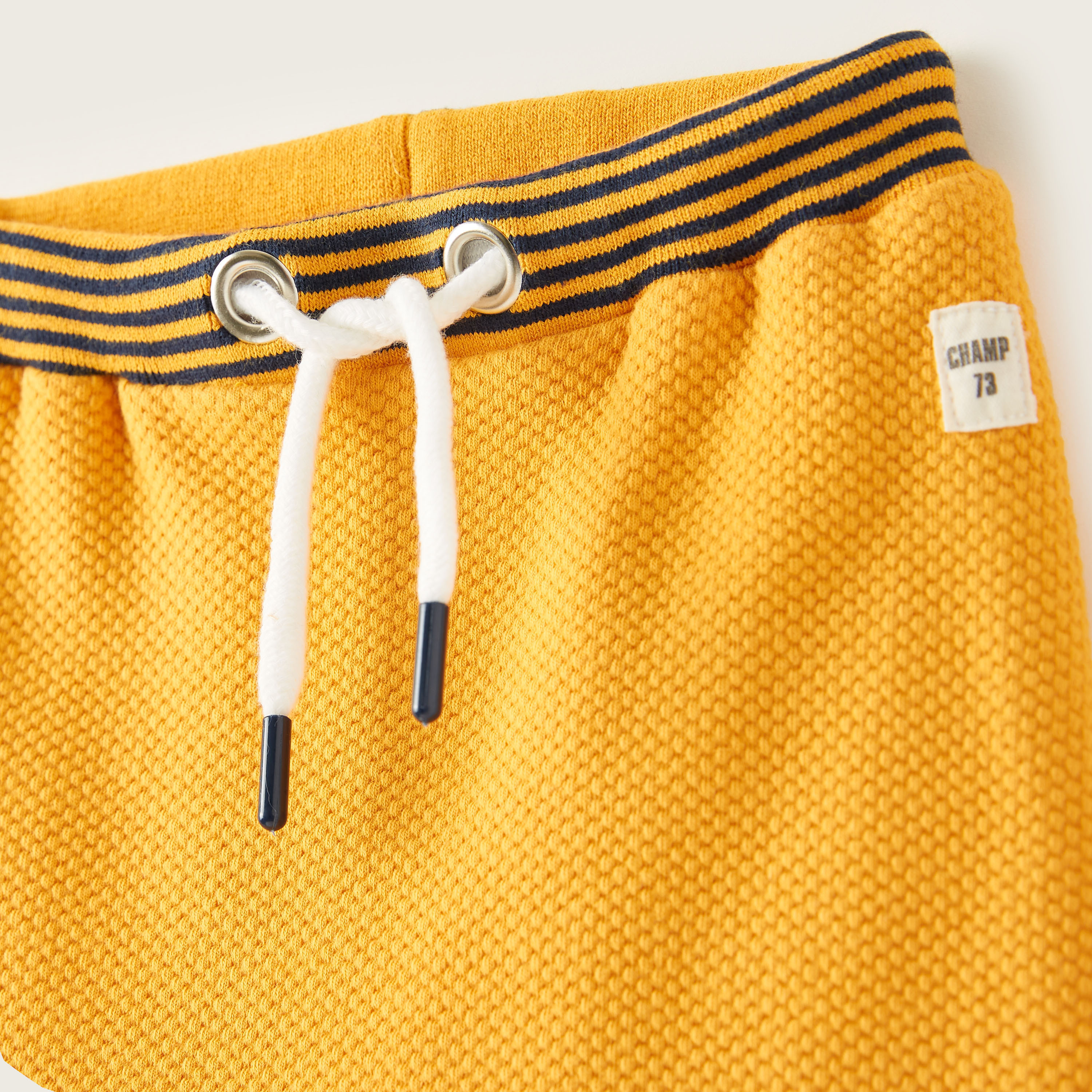 Juniors Textured Joggers with Striped Waist and Drawstring Closure-baby-boys-clothing-bottoms-joggersandtrackpants-image-2