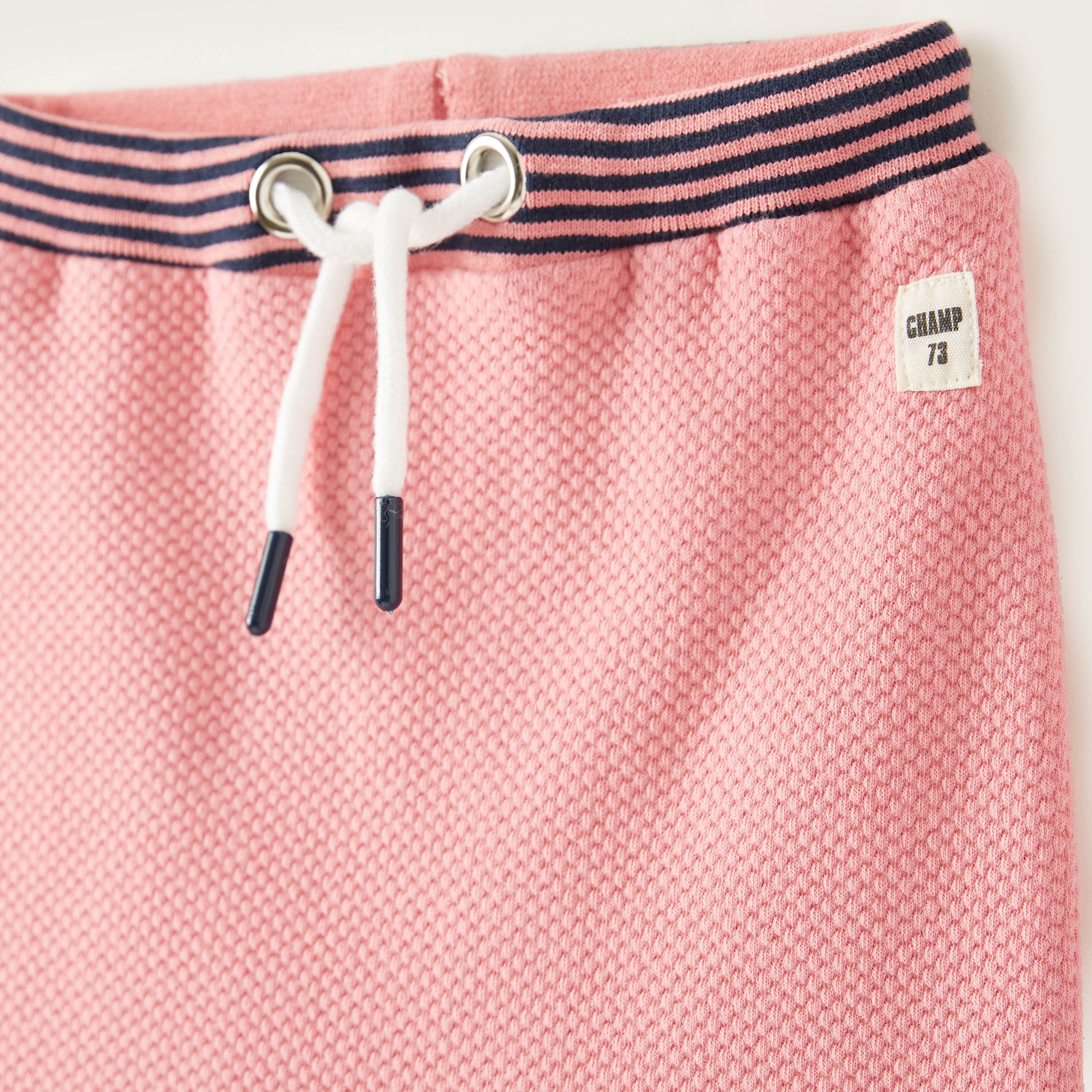Juniors Textured Joggers with Striped Waist and Drawstring Closure-baby-boys-clothing-bottoms-joggersandtrackpants-image-2