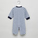 Juniors Striped Sleepsuit with Round Neck and Long Sleeves-Sleepsuits-thumbnail-2