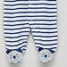 Juniors Striped Sleepsuit with Round Neck and Long Sleeves-Sleepsuits-thumbnail-3