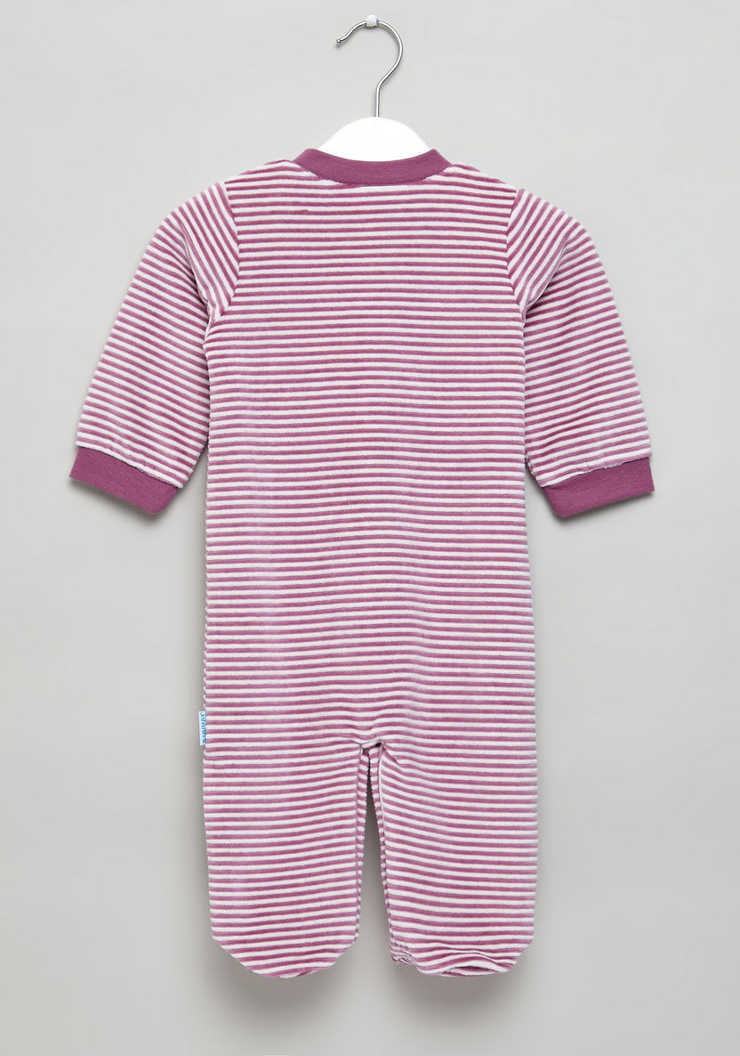 Juniors Striped Closed Feet Sleepsuit with Long Sleeves-Sleepsuits-image-2
