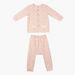 Juniors Cloud Print Front Open T-shirt and Pyjama Set-Pyjama Sets-thumbnail-0