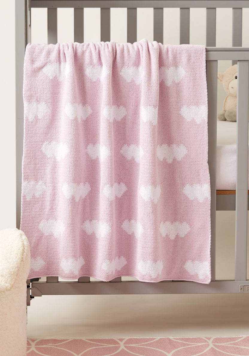 Juniors All-Over Cloud Print Blanket - 76 x 100 cms-Blankets and Throws-image-0