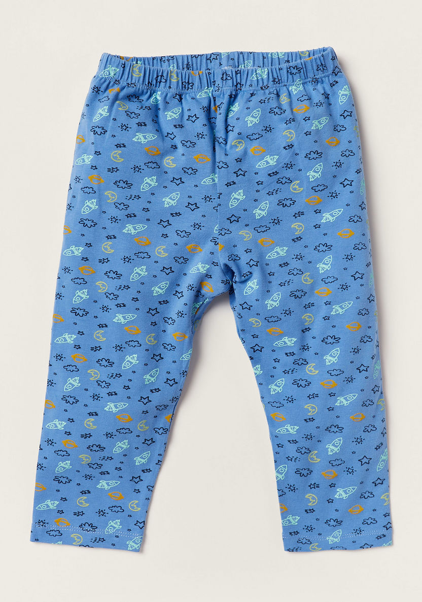Juniors Printed Long Sleeves Shirt and Pyjama Set-Pyjama Sets-image-2