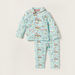 Juniors Unicorn Print Long Sleeves Shirt and Pyjama Set-Pyjama Sets-thumbnailMobile-0