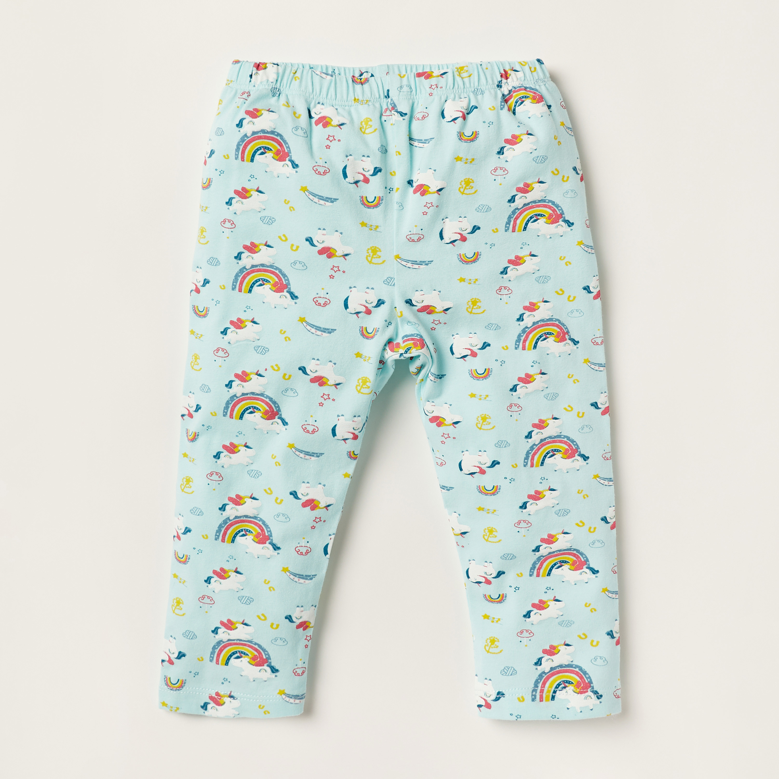 Juniors Unicorn Print Long Sleeves Shirt and Pyjama Set-baby-girls-clothing-nightwear-pyjamasets-image-3