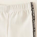 Juniors Logo Print Shorts with Elasticated Waistband and Side Tape Detail-Shorts-thumbnail-1
