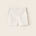 Juniors Logo Print Shorts with Elasticated Waistband and Side Tape Detail-Shorts-thumbnail-2