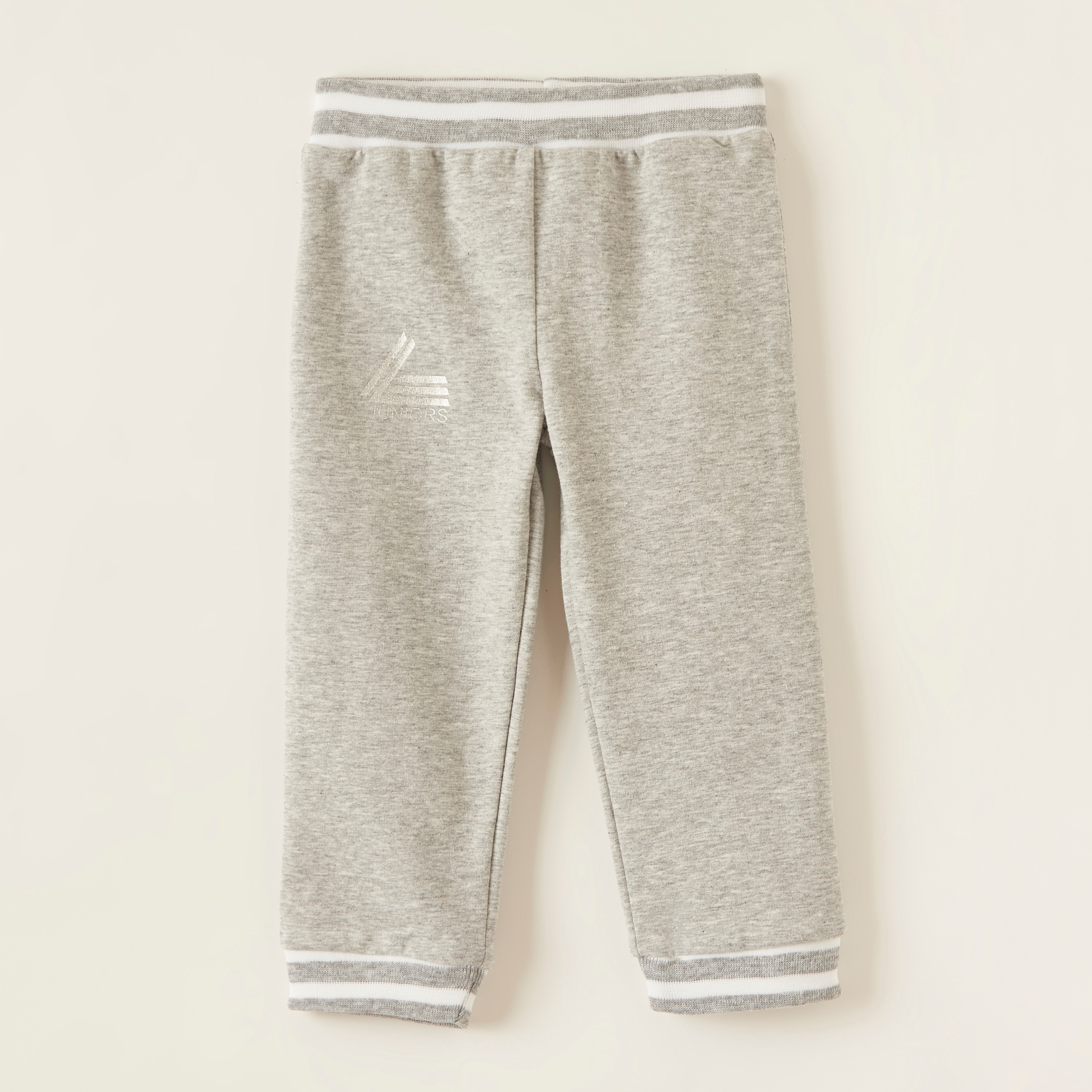 Juniors Logo Print Pyjamas with Elasticated Waistband-baby-boys-clothing-bottoms-trousers-image-1