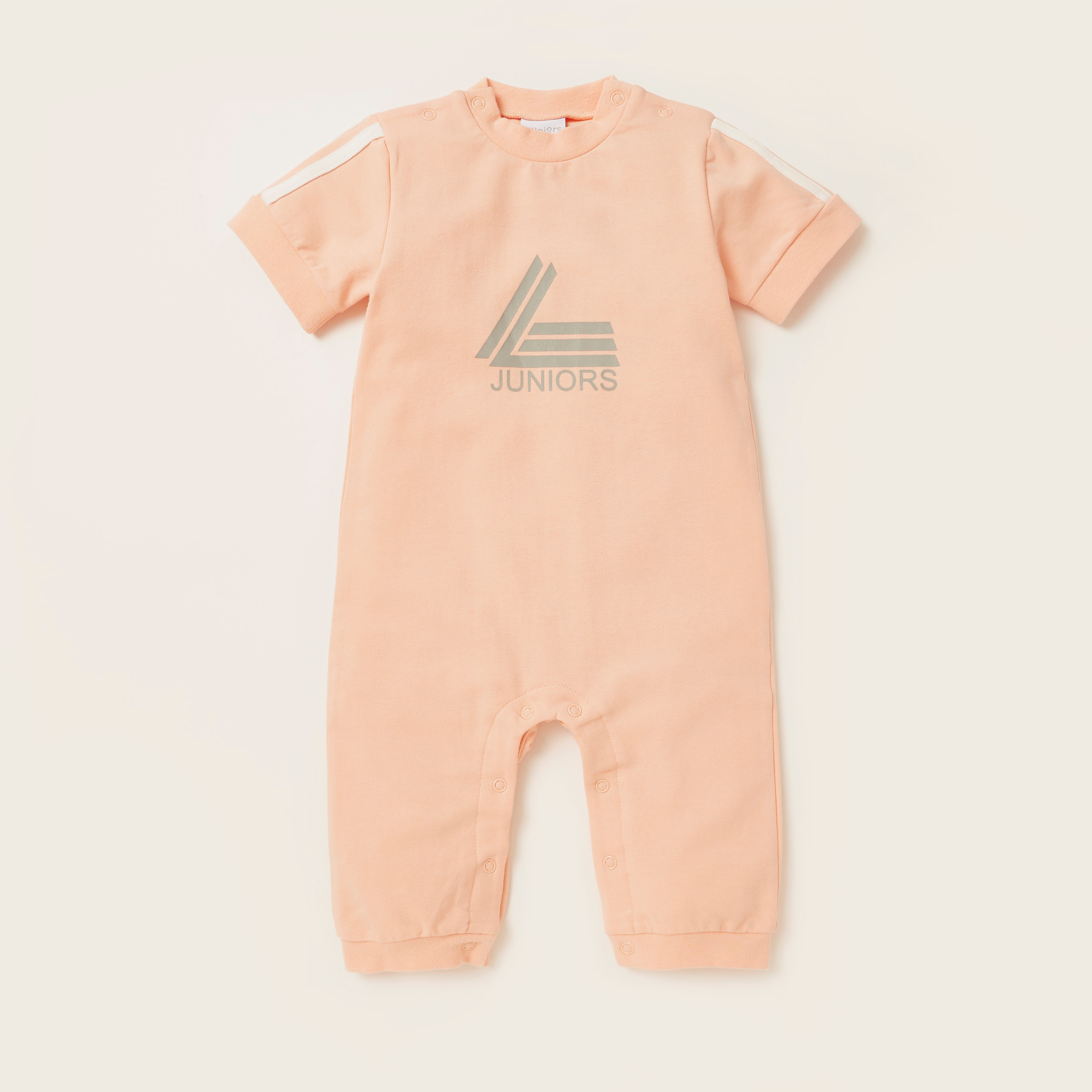 Juniors Printed Romper with Short Sleeves-baby-boys-clothing-winterwear-rompers-image-1
