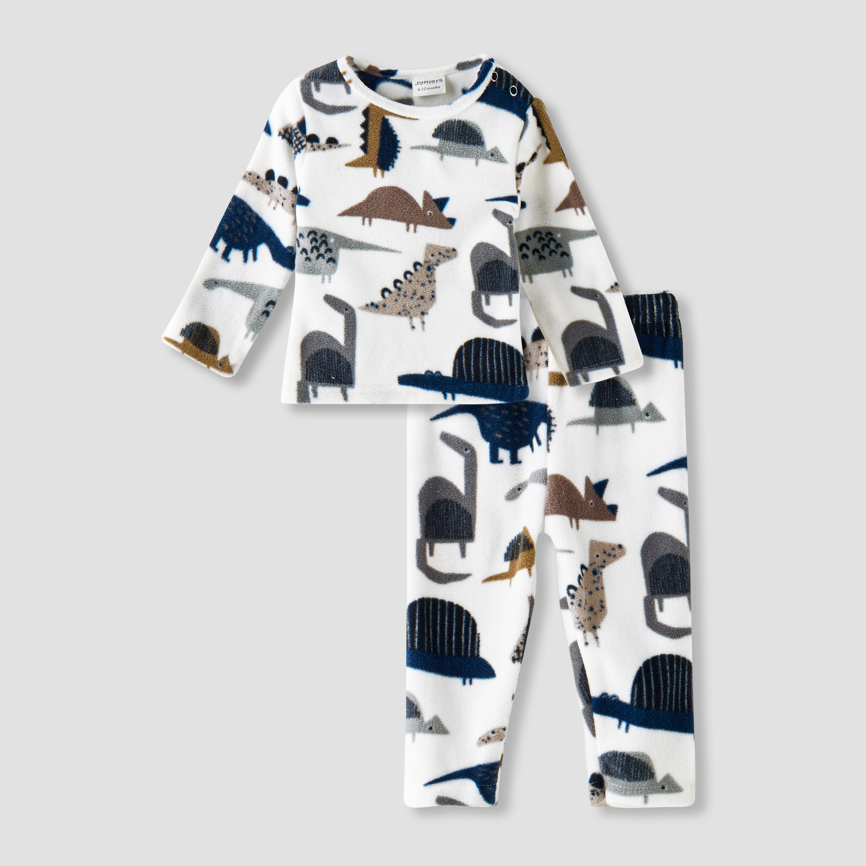 Juniors All-Over Dino Print T-shirt and Pyjama Set-baby-boys-clothing-nightwear-pyjamasets-image-1