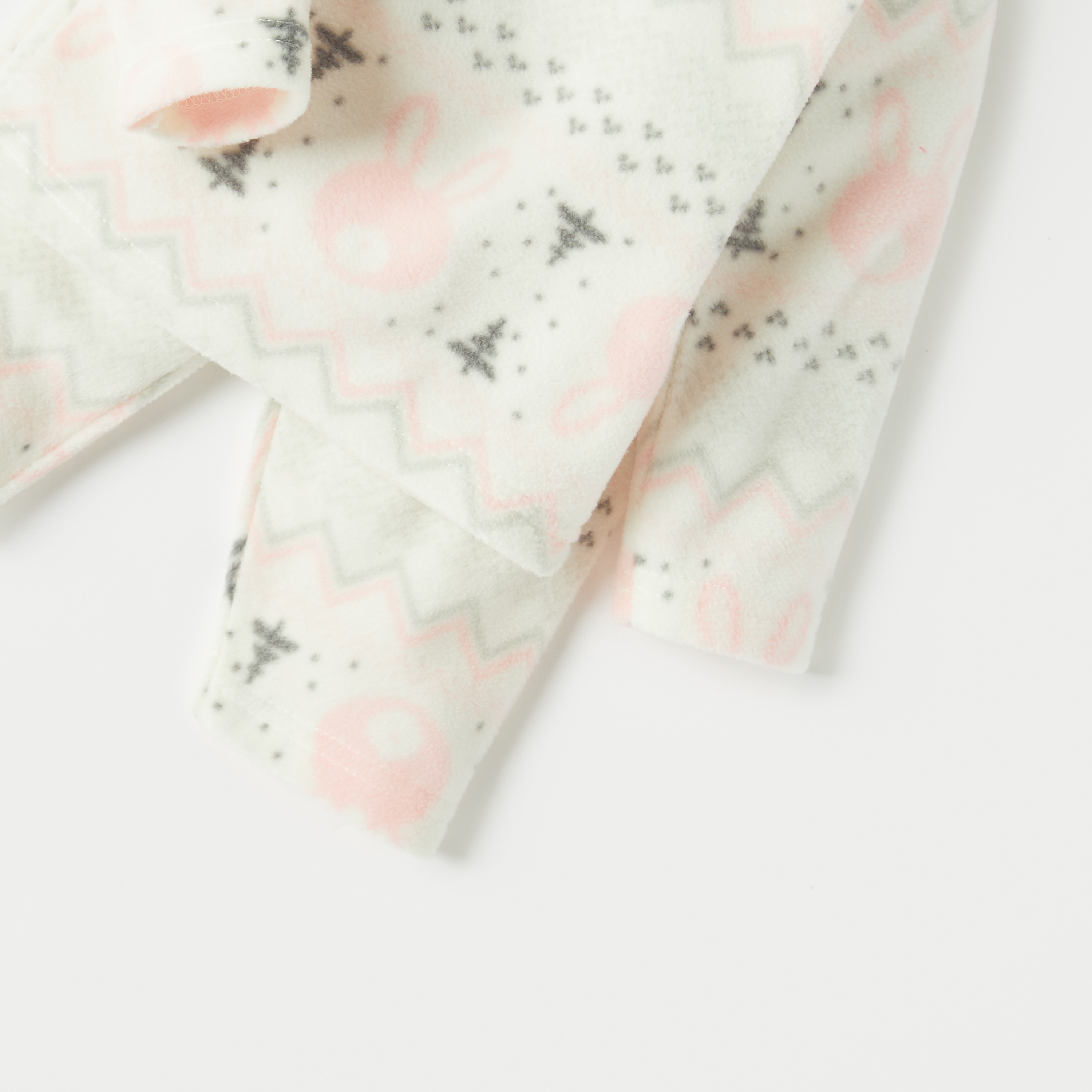 طقم بنطلون بيجاما وتيشيرت صوف بطبعات أرنب من جونيورز-baby-girls-clothing-nightwear-pyjamasets-image-5