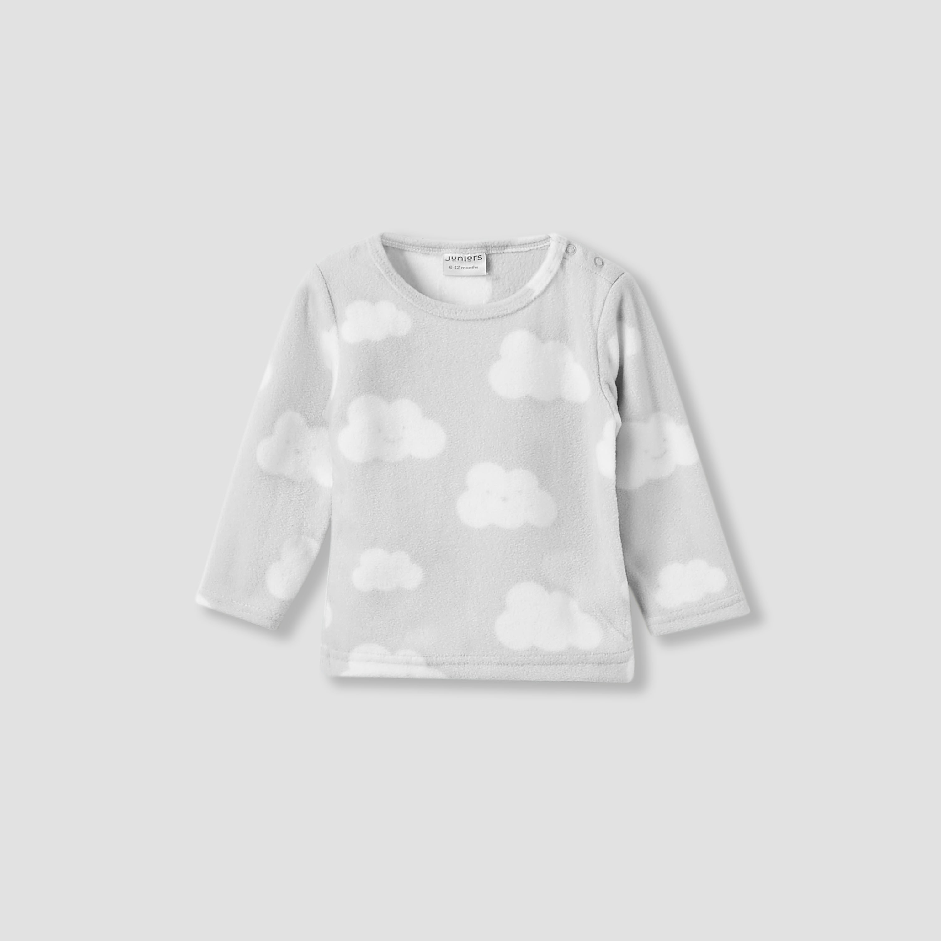 Juniors All-Over Cloud Print Long Sleeves T-shirt and Elasticated Pyjama Set-baby-boys-clothing-nightwear-pyjamasets-image-2