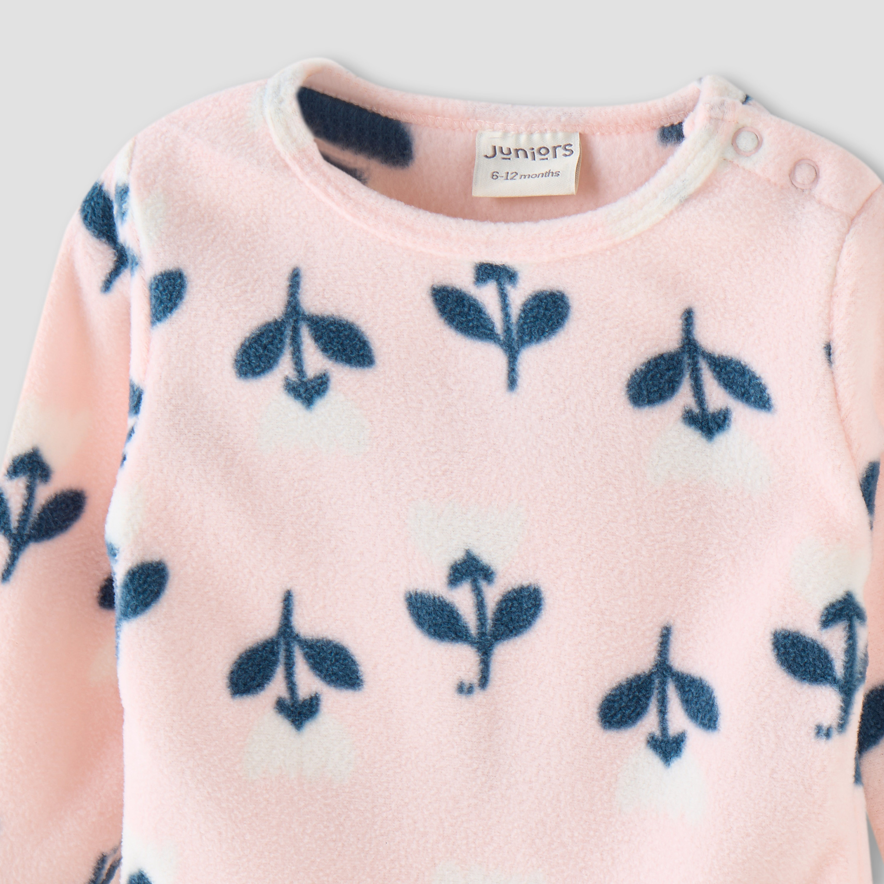 Juniors Floral Print T-shirt and Pyjama Set-baby-girls-clothing-nightwear-pyjamasets-image-4